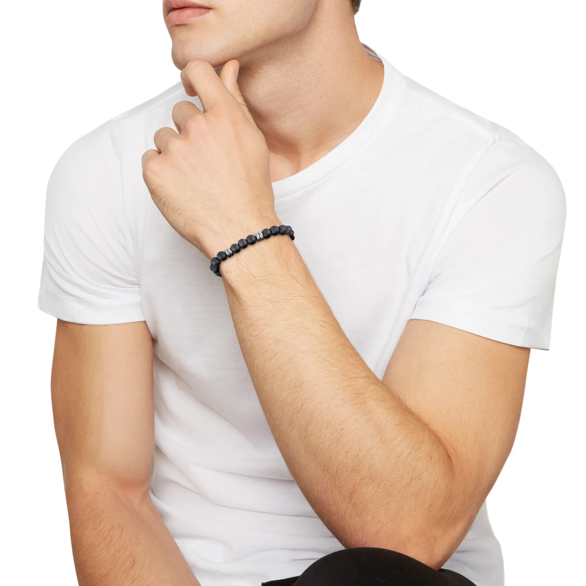 Uomo Breil Bracciali-ARTHA-BRACCIALE IN ACCIAIO E PIETRA NATURALE