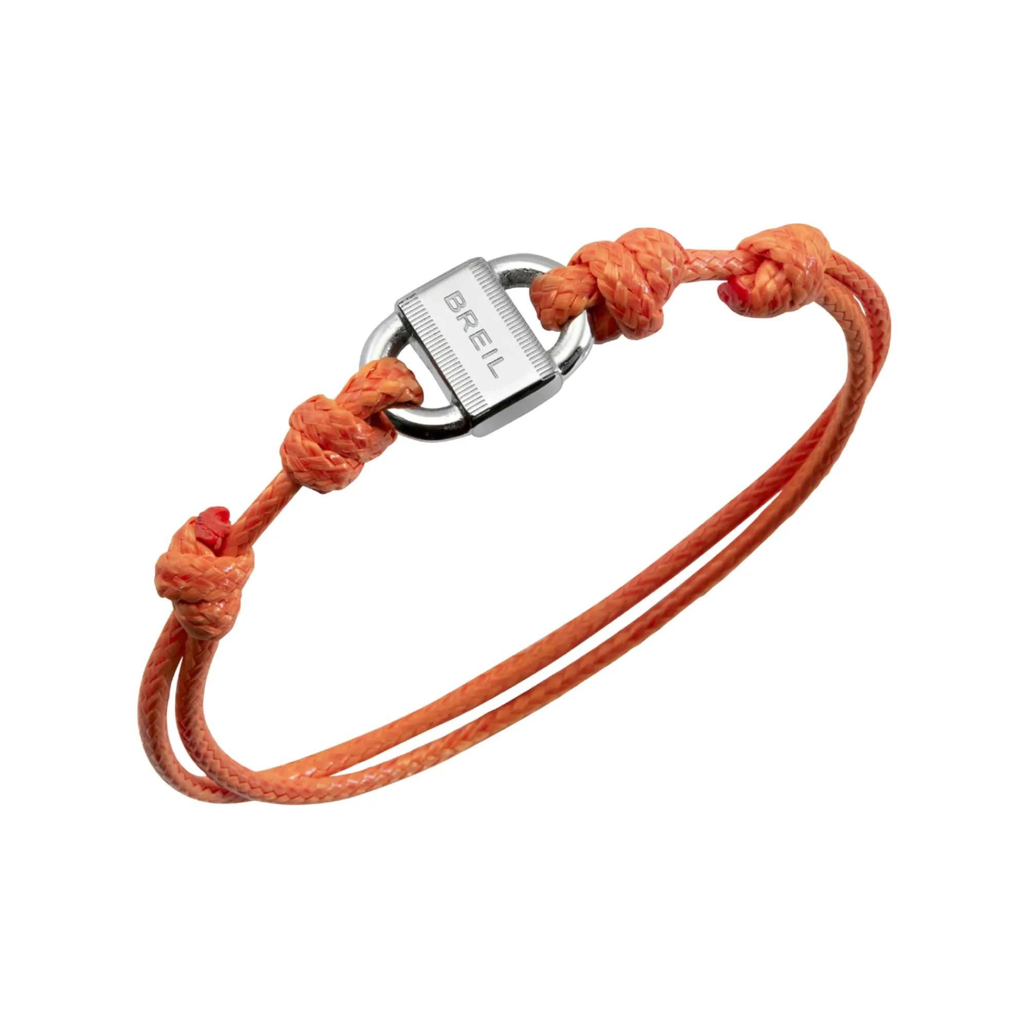 Uomo Breil Bracciali-B LOCK-BRACCIALE IN ACCIAIO E CORDINO DI COTONE