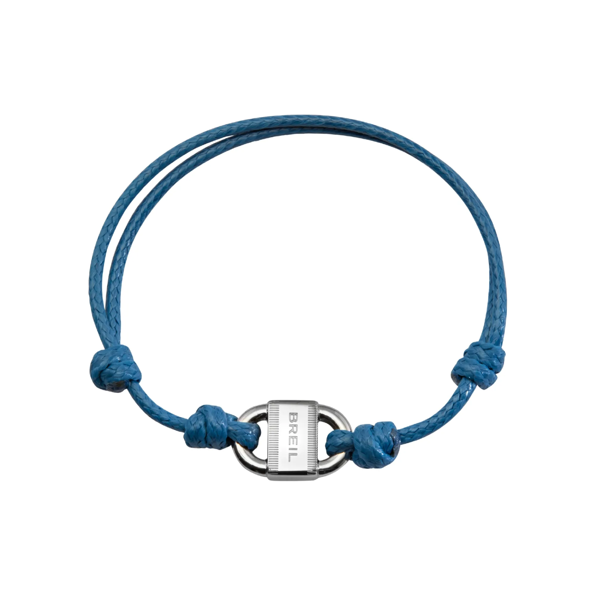 Uomo Breil Bracciali-B LOCK-BRACCIALE IN ACCIAIO E CORDINO DI COTONE