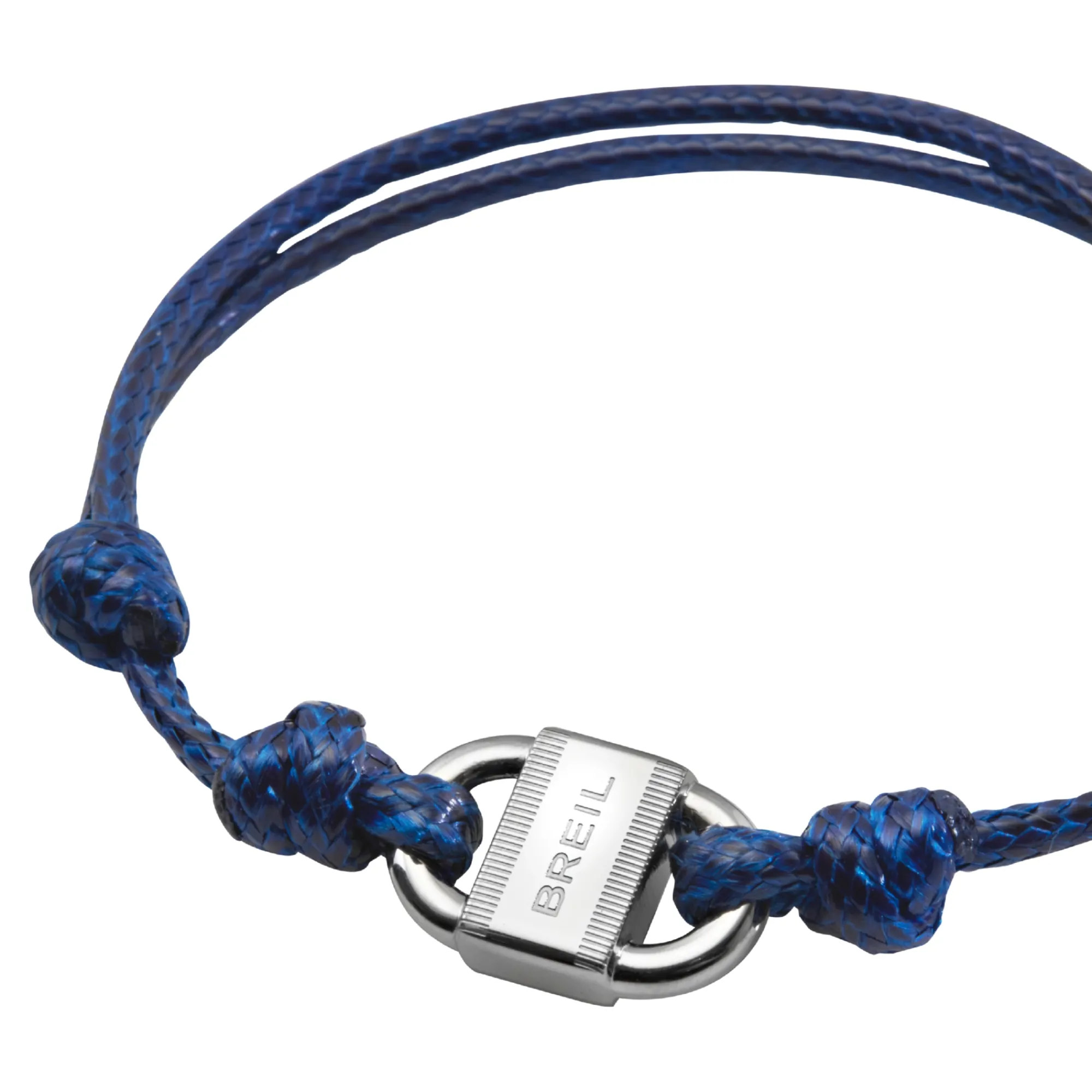 Uomo Breil Bracciali-B LOCK-BRACCIALE IN ACCIAIO E CORDINO DI COTONE