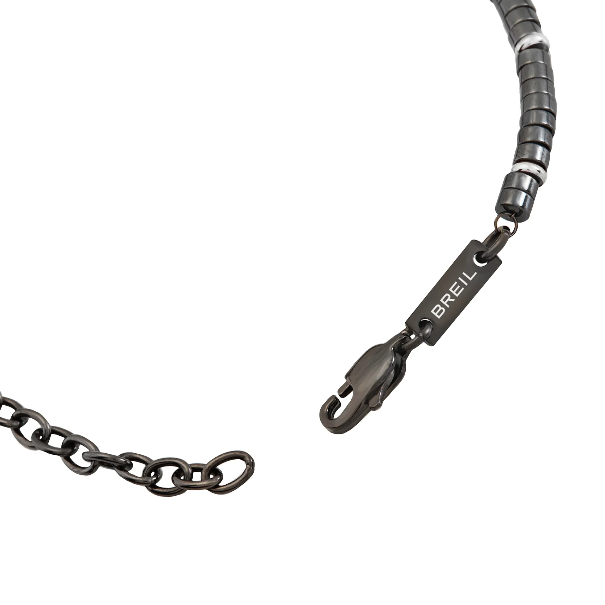 Uomo Breil Bracciali-B ROCKS-BRACCIALE IN ACCIAIO ED EMATITE
