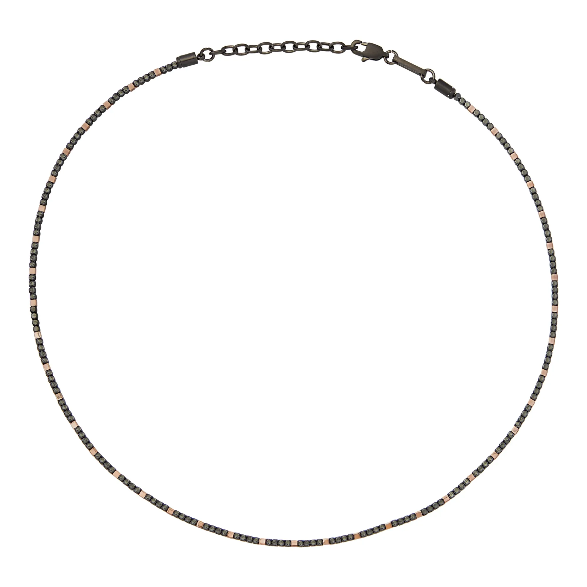 Uomo Breil Collane-B ROCKS-COLLANA IN ACCIAIO ED EMATITE