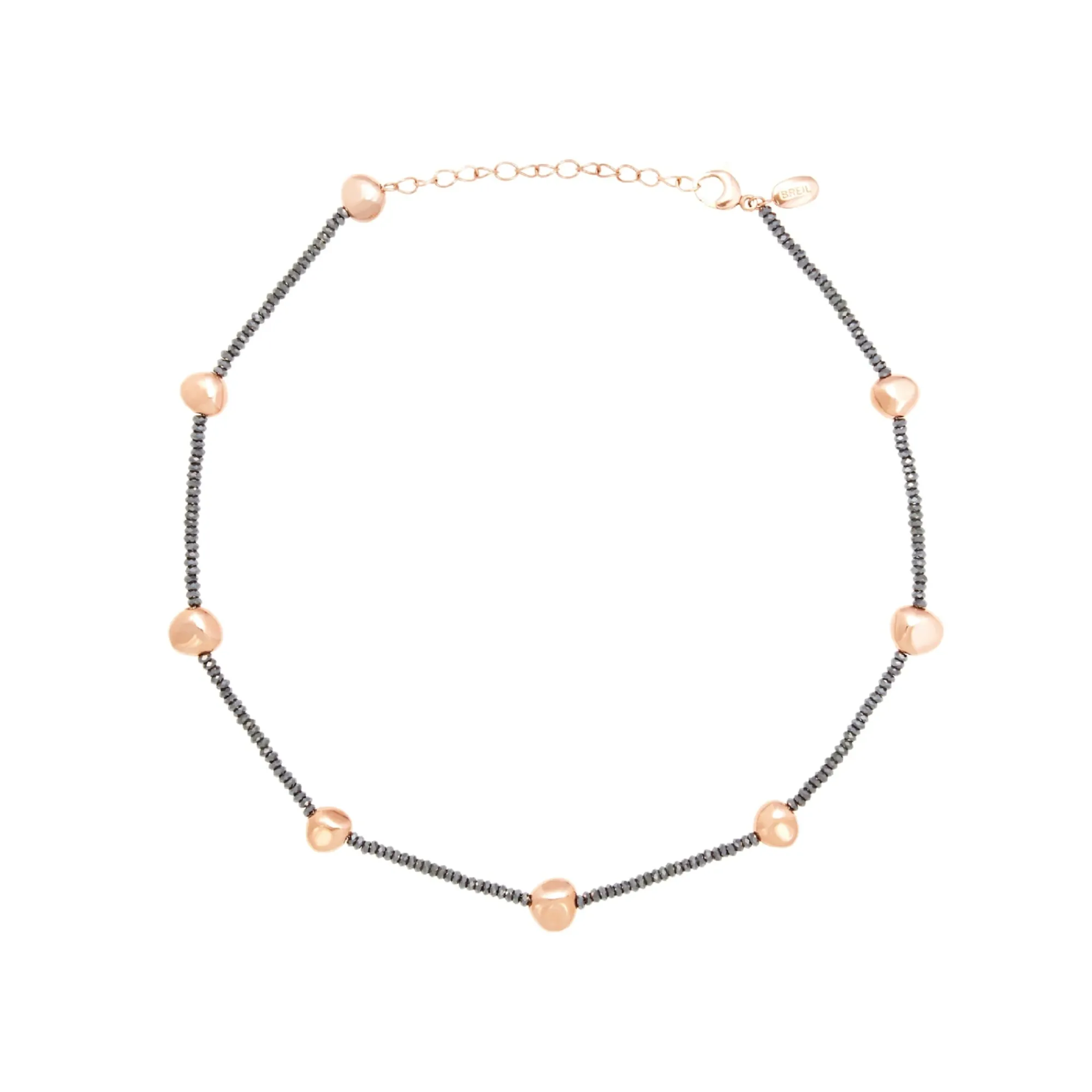Donna Breil Collane-B ROCKS-COLLANA IN EMATITE E ACCIAIO IP ROSE
