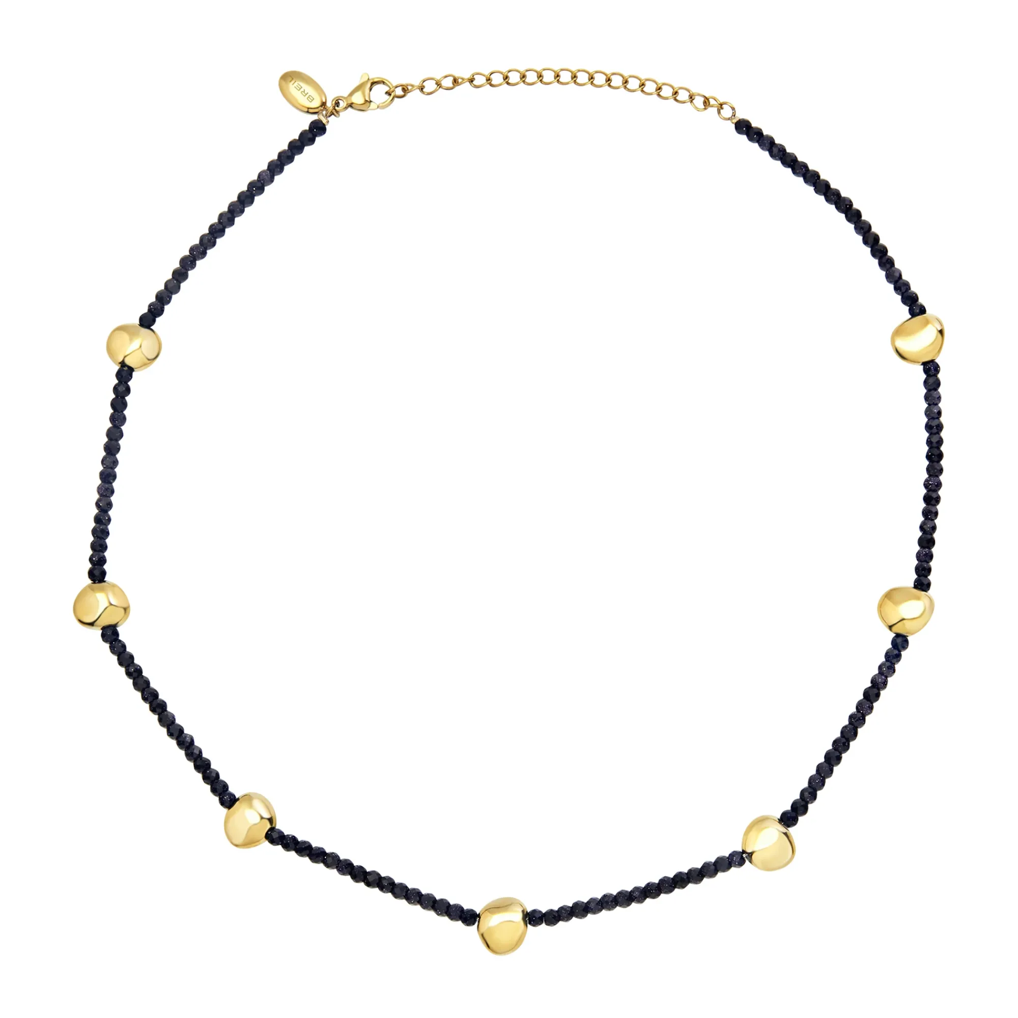 Donna Breil Collane-B ROCKS-COLLANA IN SANDSTONE E ACCIAIO COLOR ORO