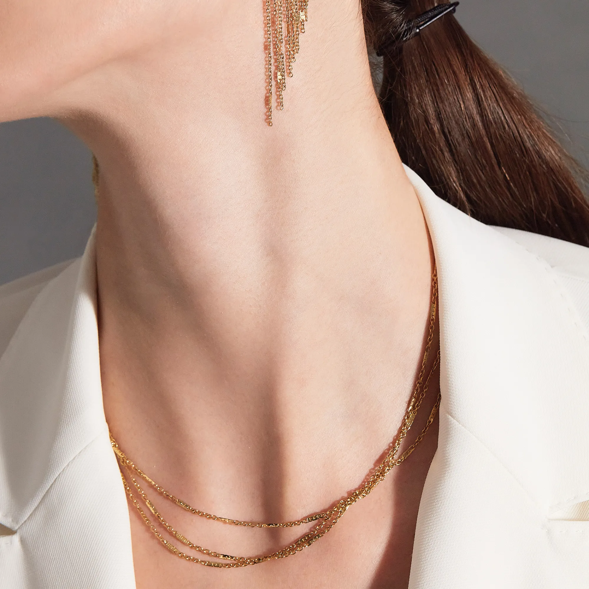 Donna Breil Collane-B WIRED-COLLANA IN ACCIAIO COLOR ORO