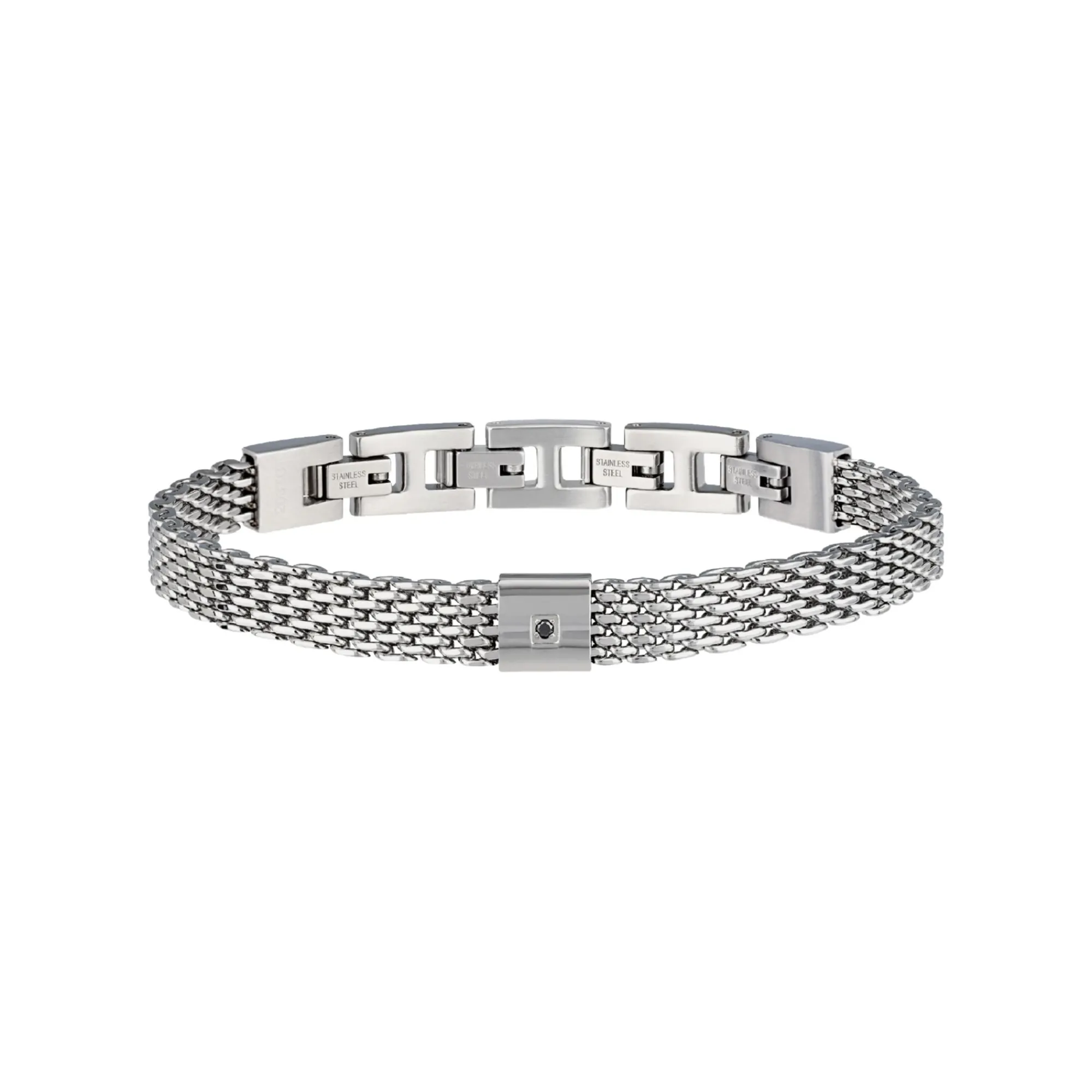 Uomo Breil Bracciali-BLACK DIAMOND-BRACCIALE IN ACCIAIO CON DIAMANTE NATURALE