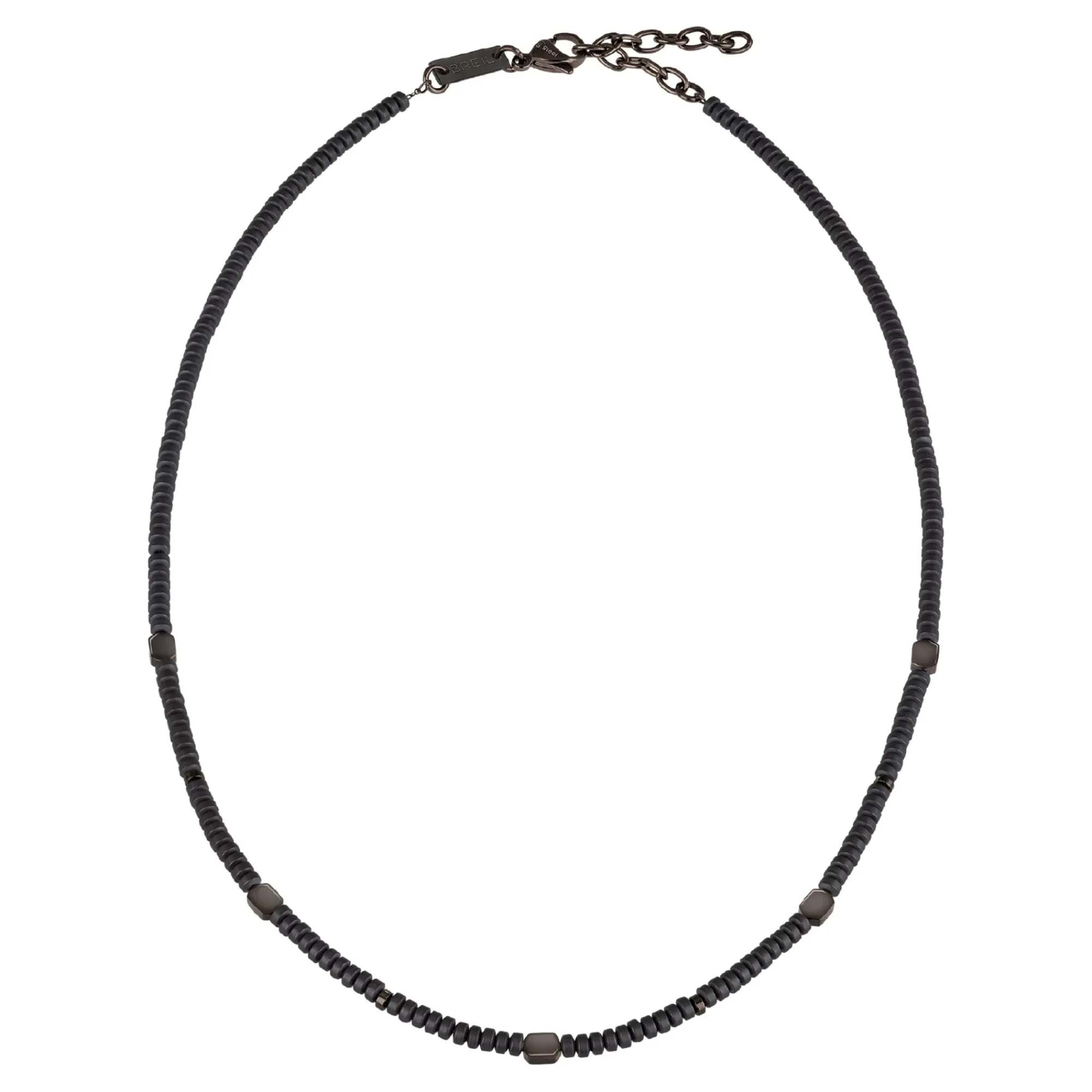 Uomo Breil Collane-BLEND-COLLANA IN EMATITE E ACCIAIO IP GUN
