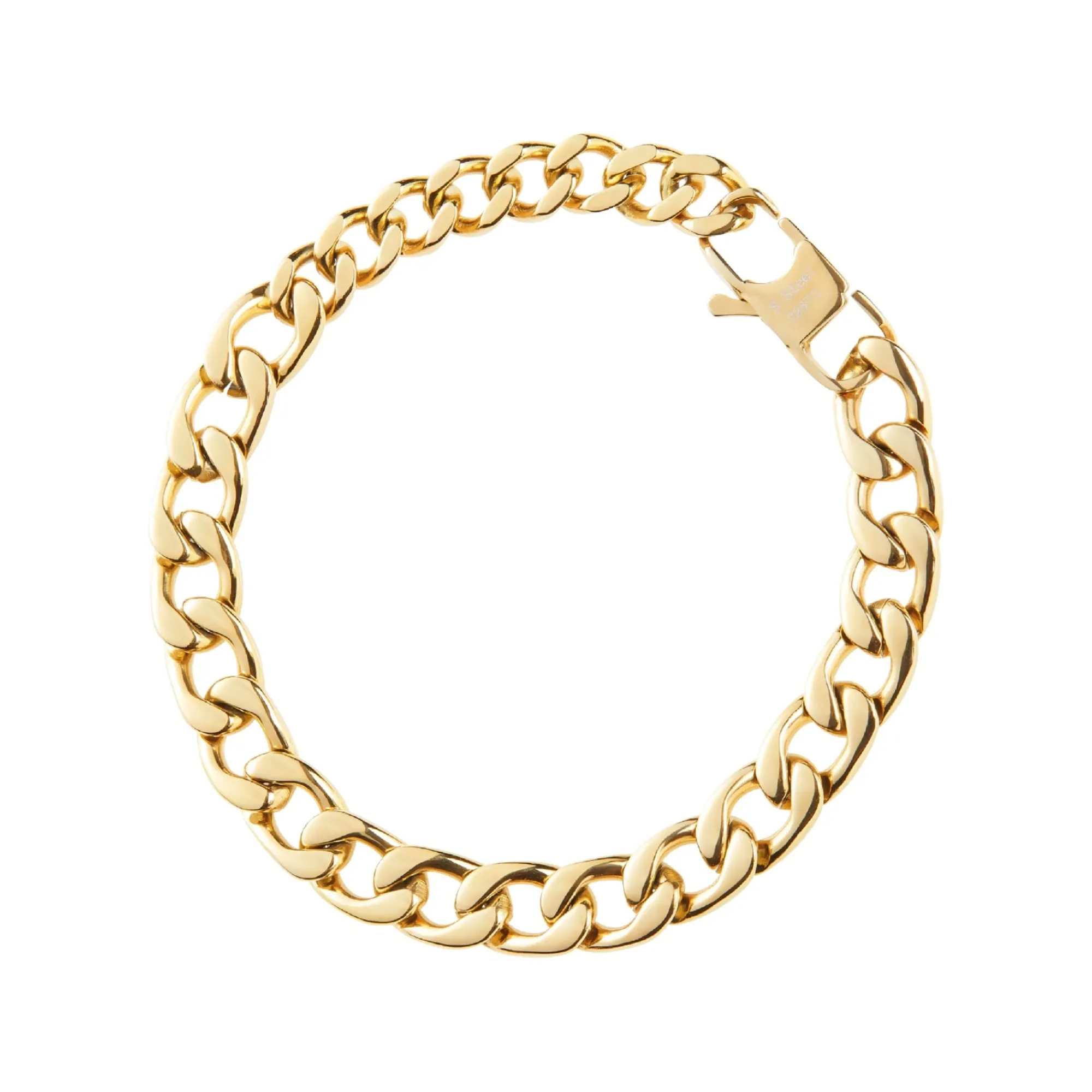 Uomo Breil Bracciali-BLOCK CHAIN-BRACCIALE IN ACCIAIO IP GOLD