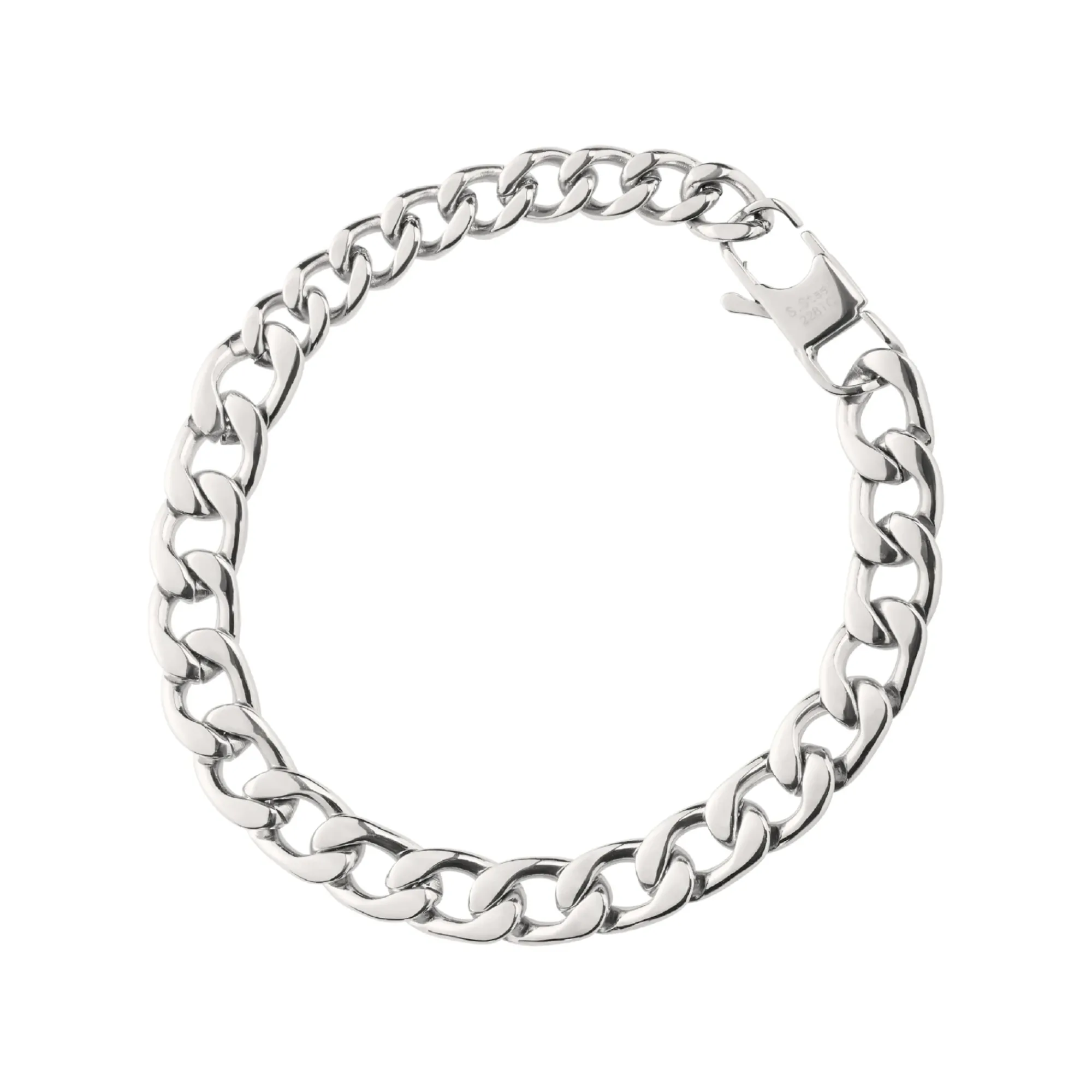 Uomo Breil Bracciali-BLOCK CHAIN-BRACCIALE IN ACCIAIO