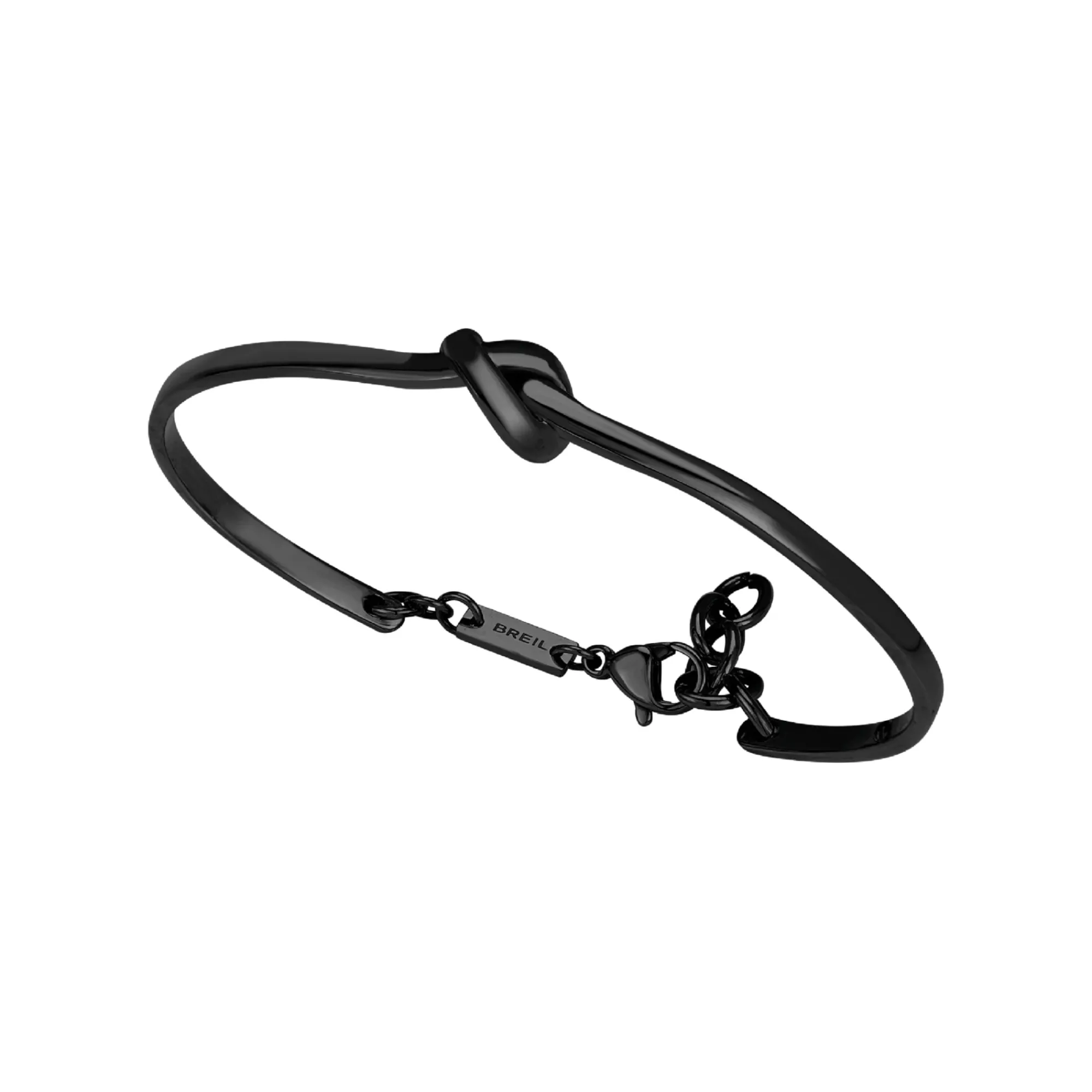 Donna Breil Bracciali|B&me-B&ME-BRACCIALE RIGIDO IN ACCIAIO IP BLACK LUCIDO