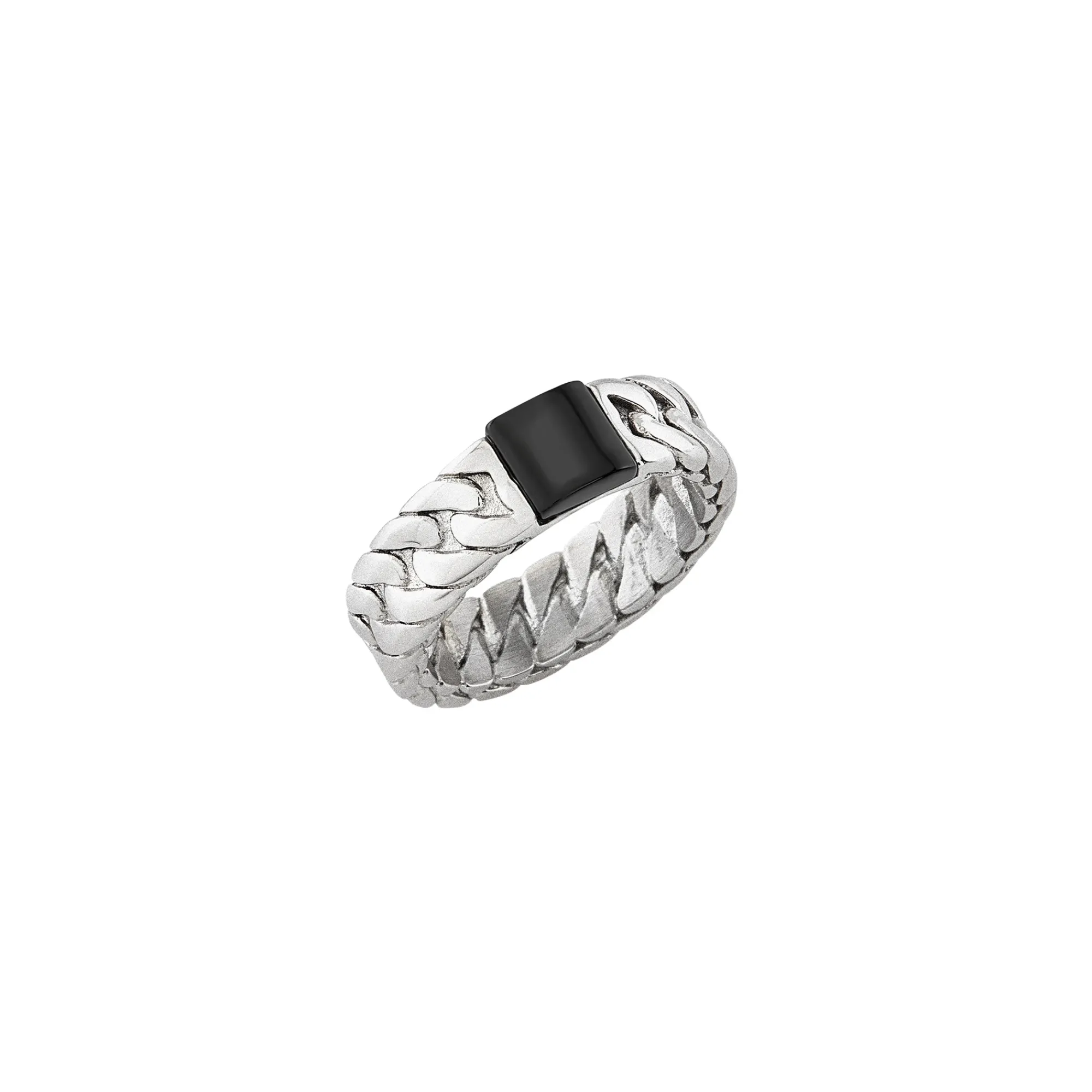 Uomo Breil Anelli|Idee Regalo Per Lui-CARVIN-ANELLO IN ACCIAIO E PIETRA