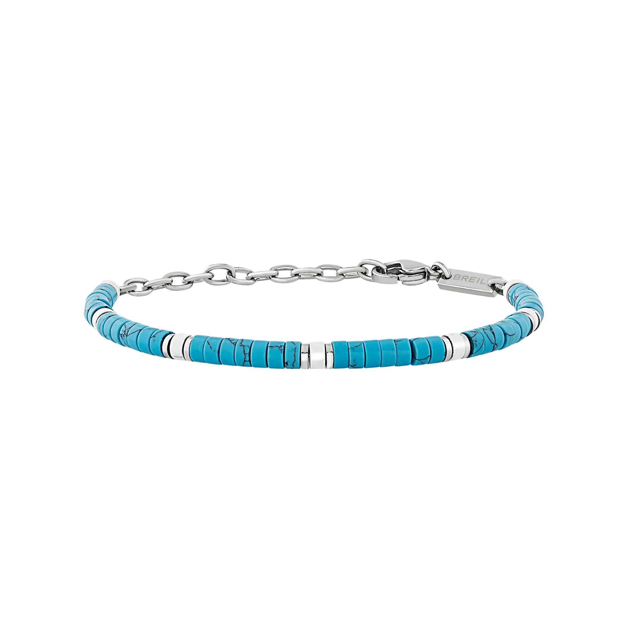 Uomo Breil Bracciali-CARVIN-BRACCIALE IN ACCIAIO E PIETRE