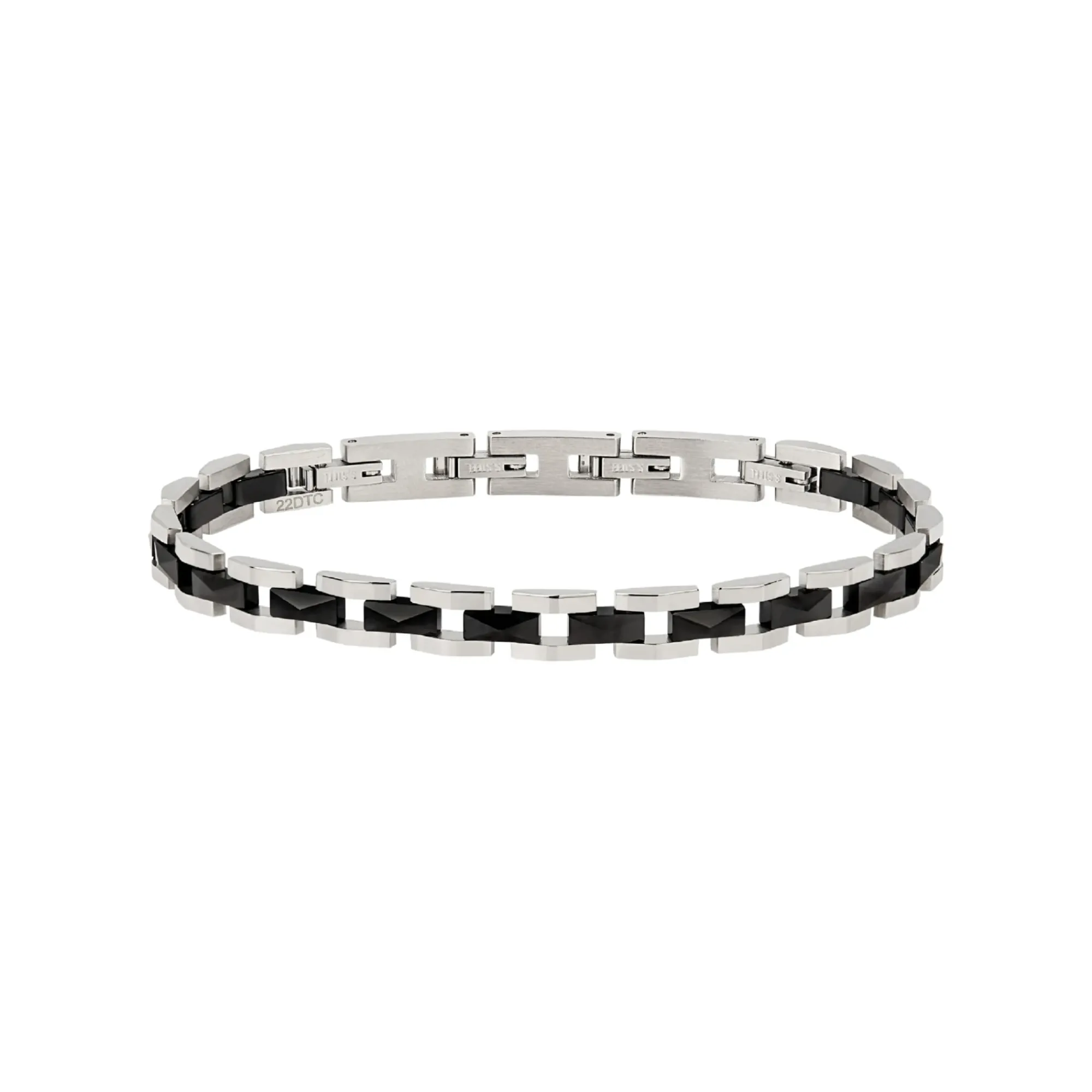 Uomo Breil Bracciali|Anniversario-CERAMIC BRICK-BRACCIALE IN ACCIAIO LUCIDO E CERAMICA