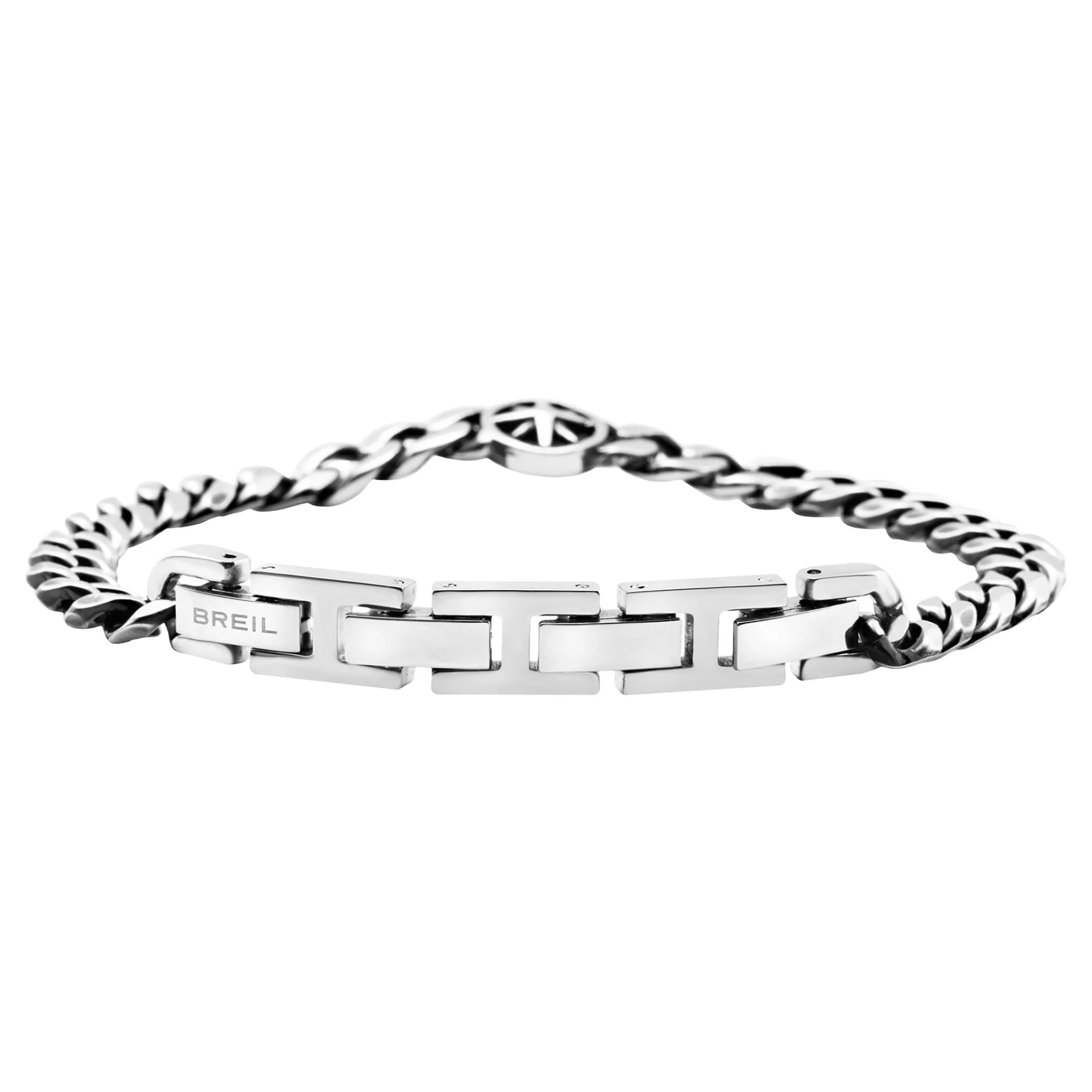 Uomo Breil Bracciali-DOCK-BRACCIALE IN ACCIAIO BICOLOR