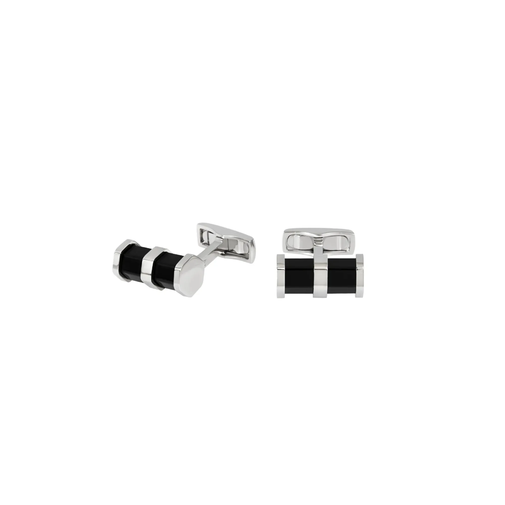 Uomo Breil Gemelli|Idee Regalo Per Lui-ELEMENTALIST-GEMELLI IN ACCIAIO E ONICE  NERA