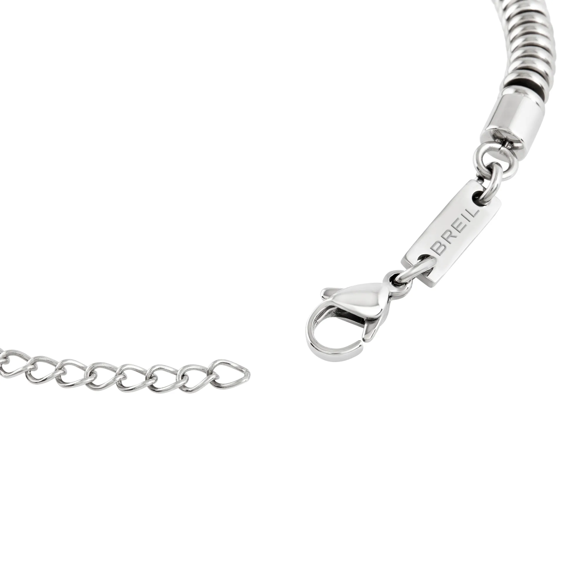 Uomo Breil Bracciali-FUSION-BRACCIALE IN ACCIAIO E LAVA