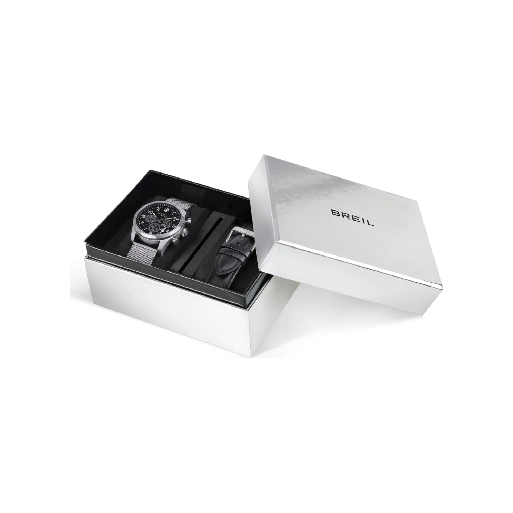 Uomo Breil Chrono-GRID-CHRONO GENT 42 MM CON CINTURINO DI RICAMBIO
