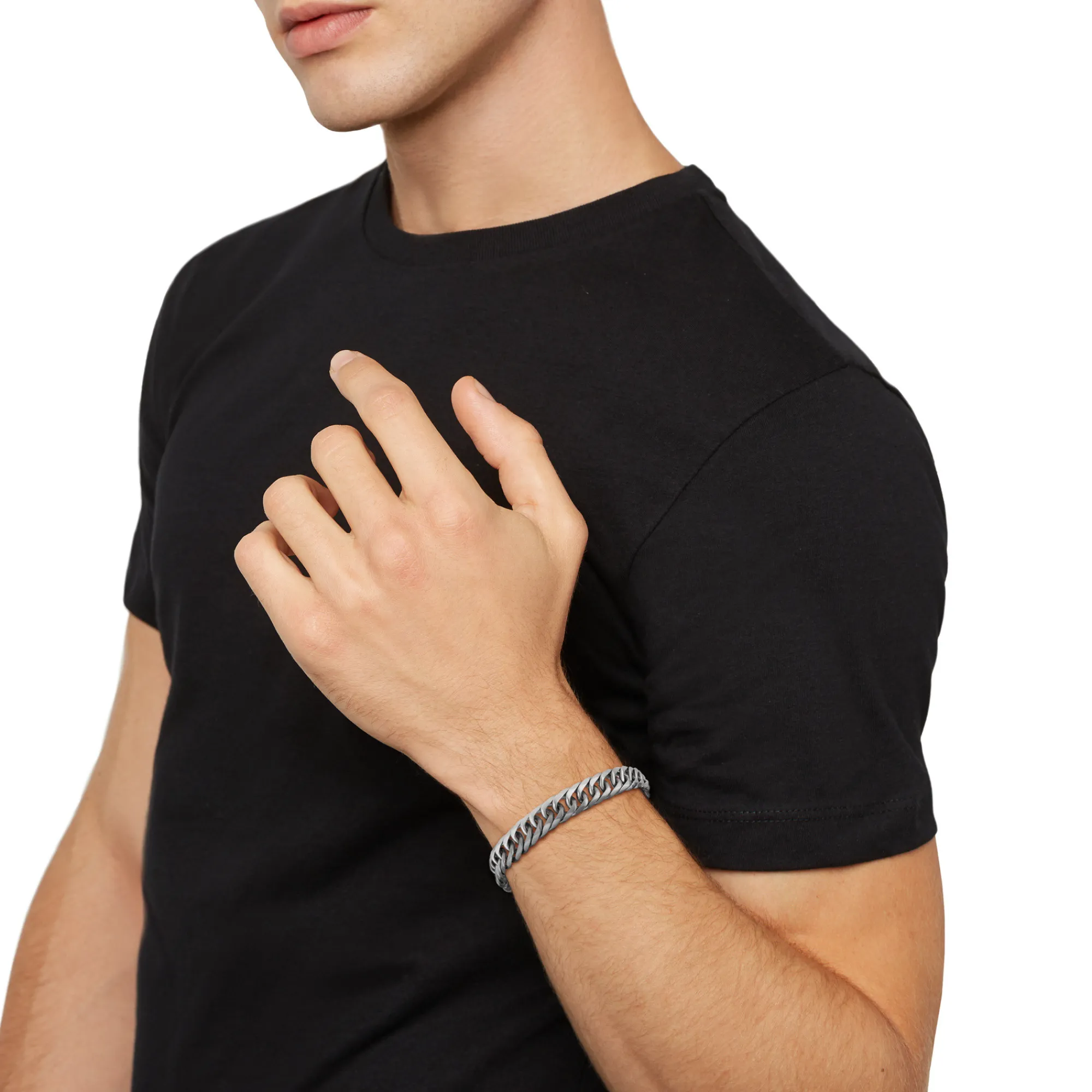 Uomo Breil Bracciali-GRITTY-BRACCIALE IN ACCIAIO SATINATO
