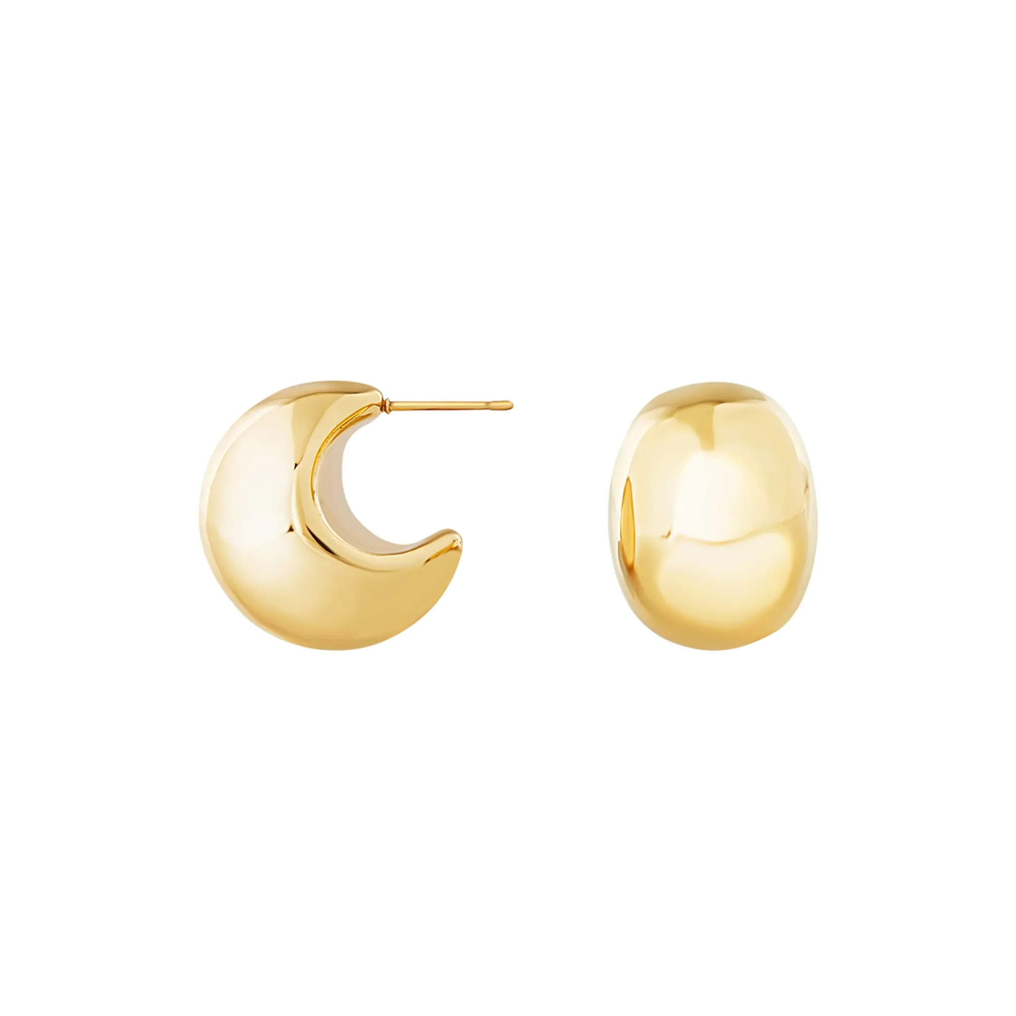 Donna Breil Orecchini-HOOP-ORECCHINI IN ACCIAIO COLOR ORO
