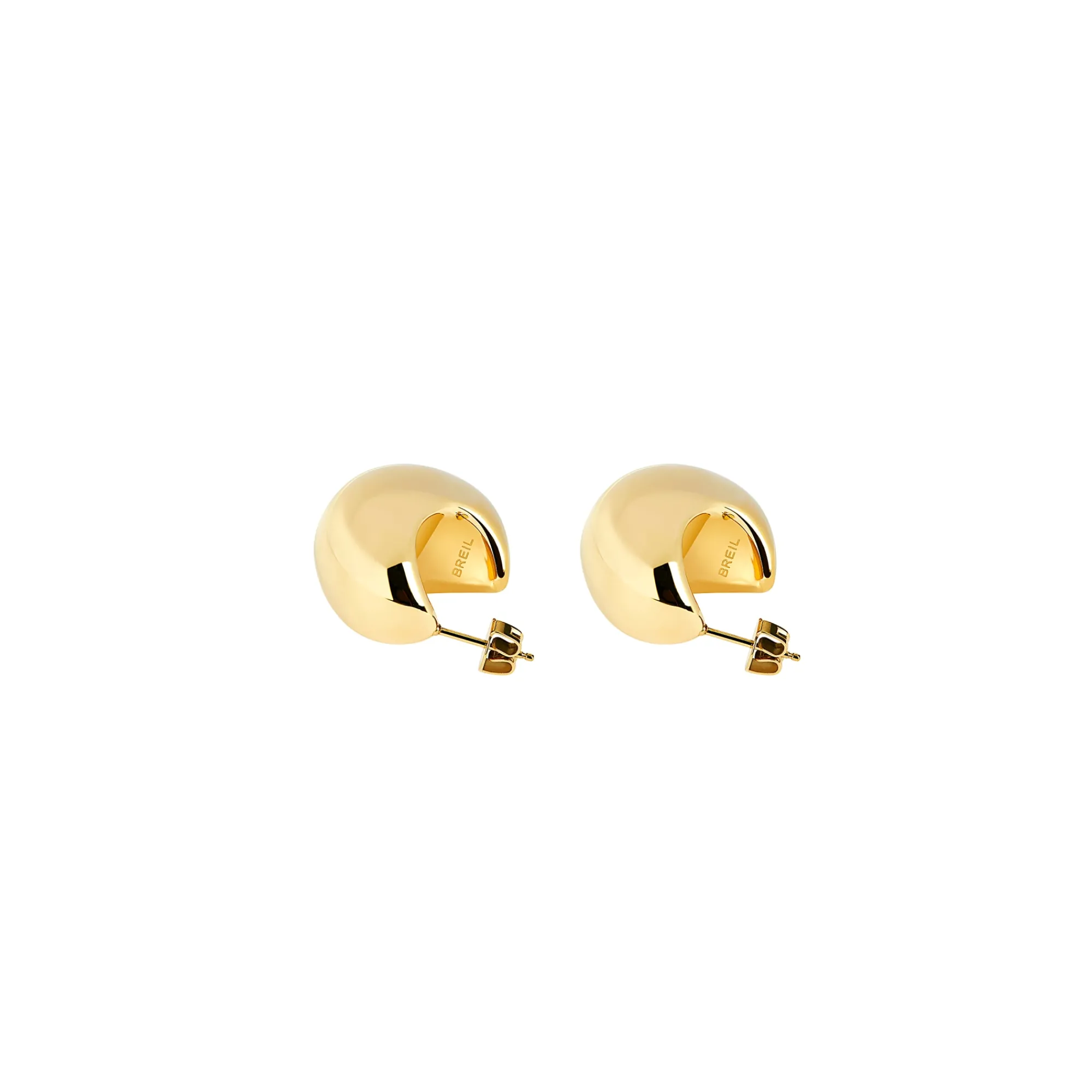 Donna Breil Orecchini-HOOP-ORECCHINI IN ACCIAIO COLOR ORO