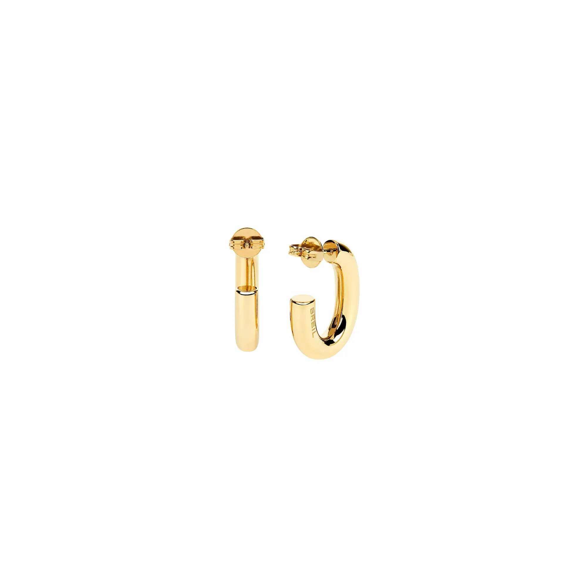 Donna Breil Orecchini-HOOP-ORECCHINI IN ACCIAIO COLOR ORO