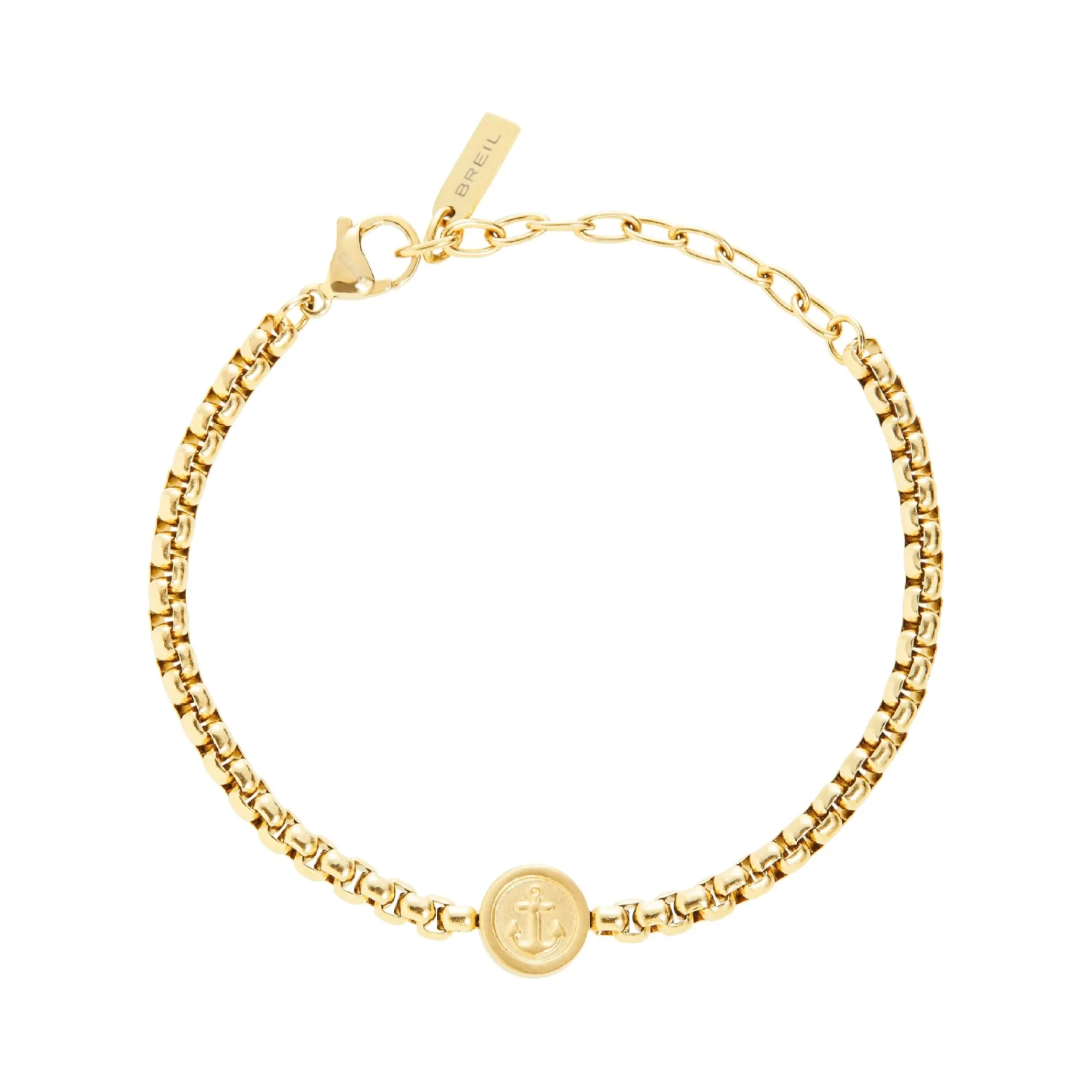 Uomo Breil Bracciali-KETCH-BRACCIALE IN ACCIAIO IP GOLD