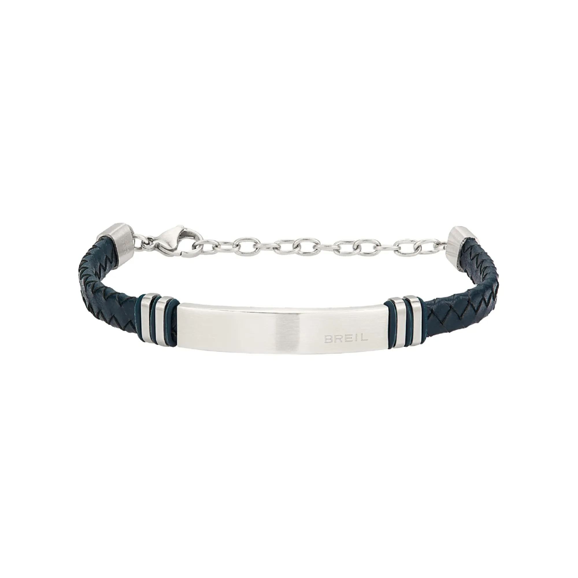 Uomo Breil Bracciali|Regali Personalizzabili-LEATHER TWINE-BRACCIALE IN PELLE E ACCIAIO