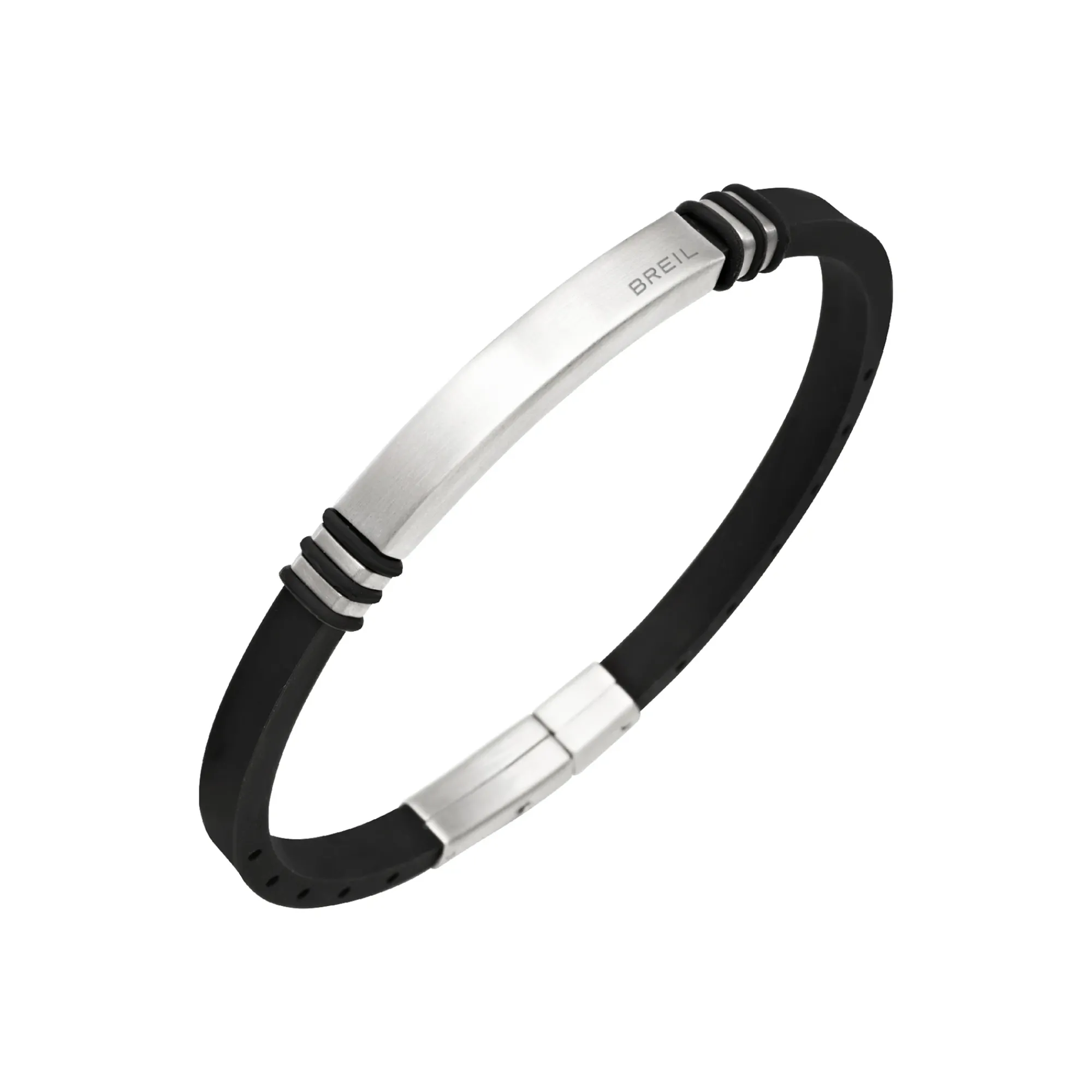 Uomo Breil Bracciali-LIGHT CUFF-BRACCIALE LIGHT CUFF NERO