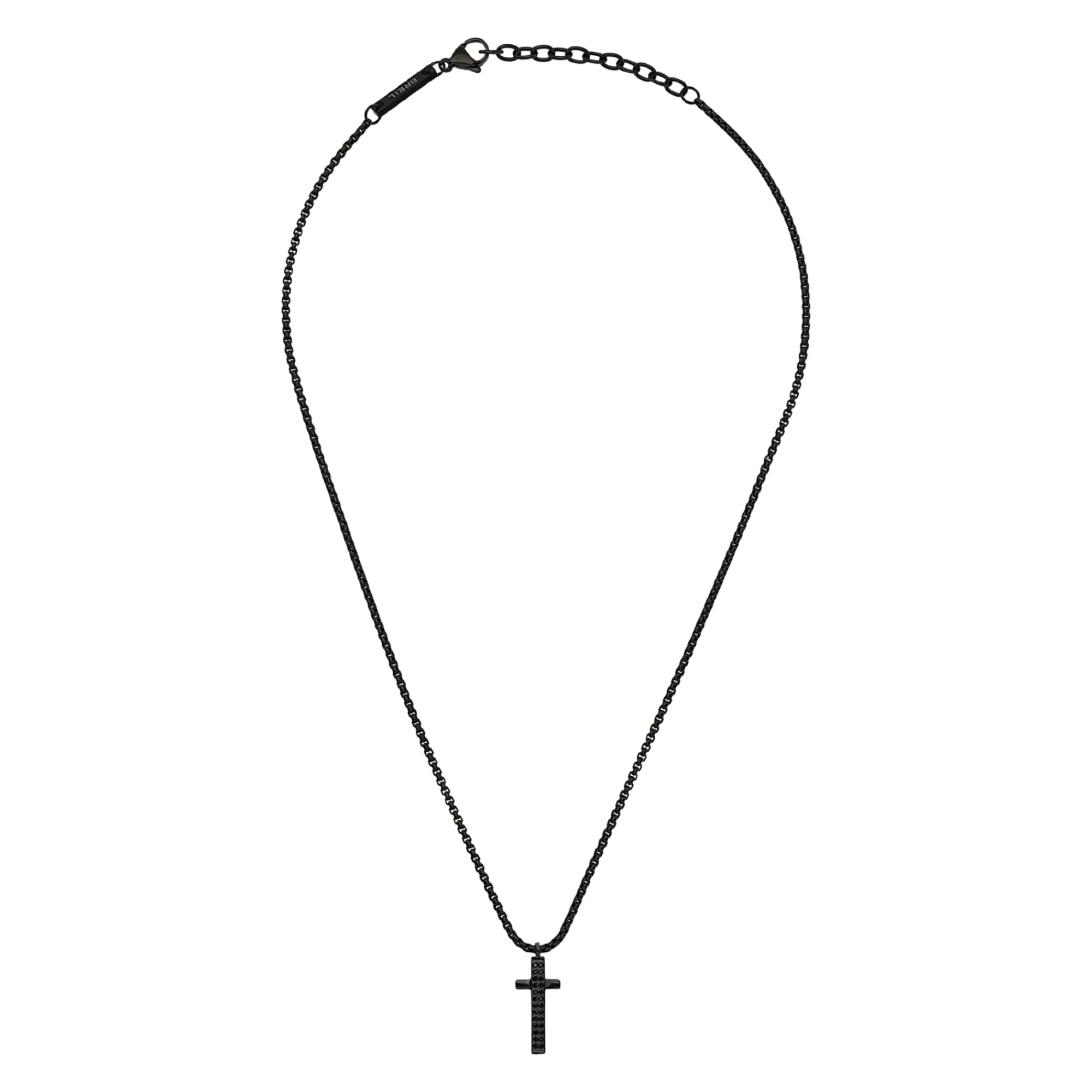 Uomo Breil Collane|Idee Regalo Per Lui-LIGHT ROW-COLLANA IN ACCIAIO NERO