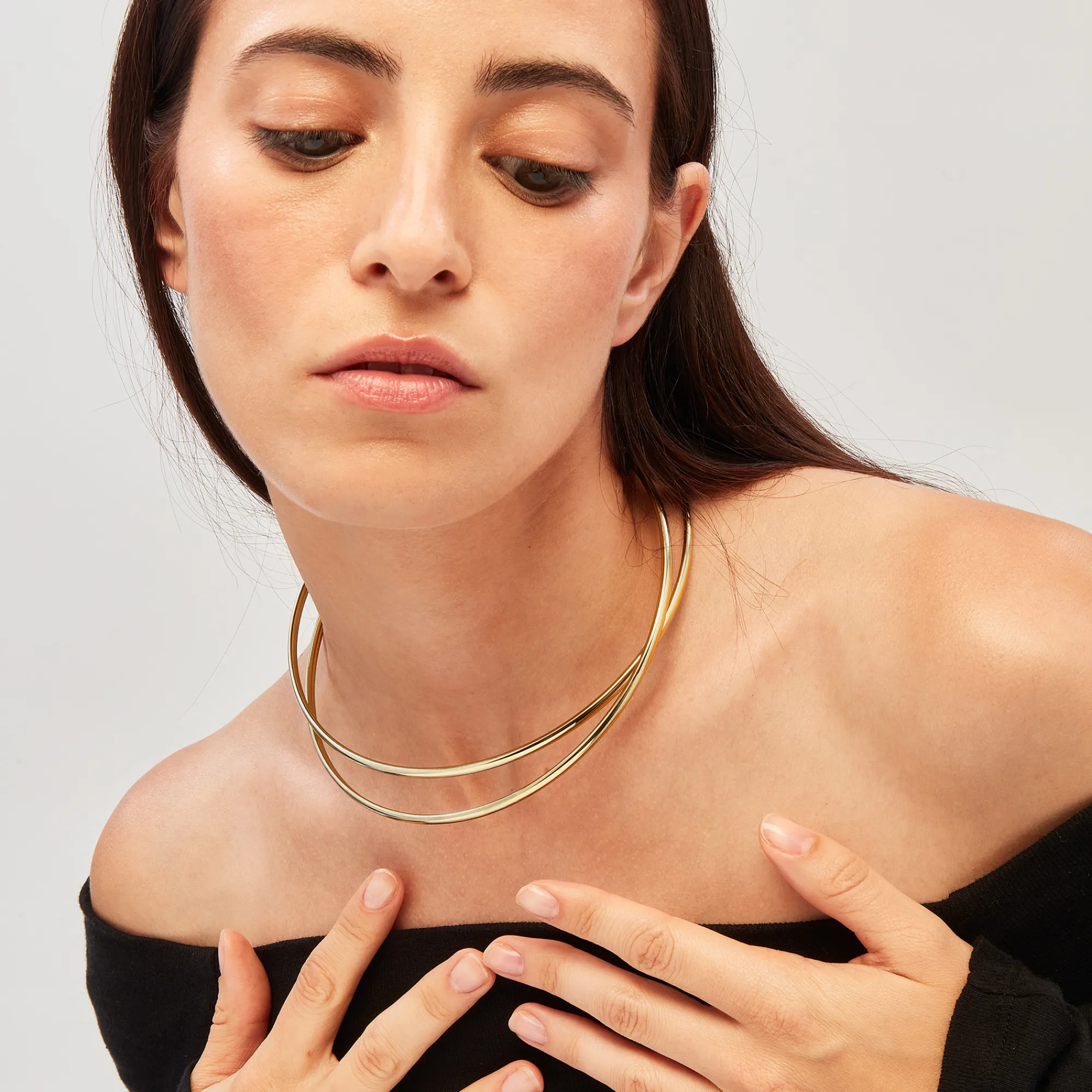 Donna Breil Collane-LIGHTLINE-COLLANA IN ACCIAIO ARMONICO COLOR ORO