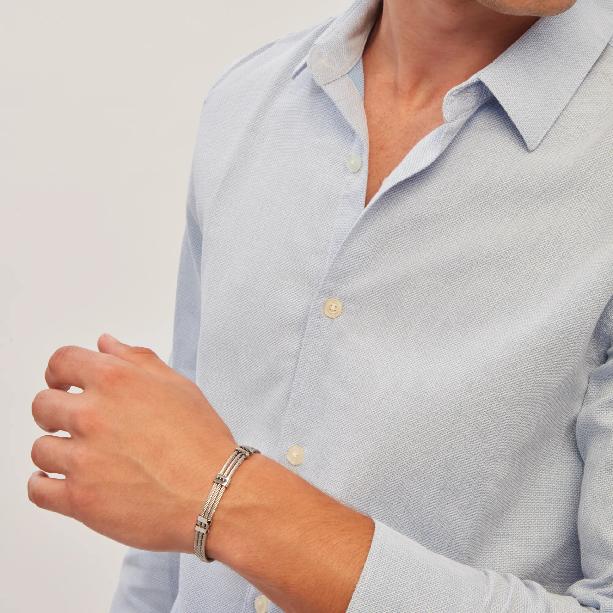Uomo Breil Bracciali|Idee Regalo Per Lui-LOOP-BRACCIALE IN ACCIAIO