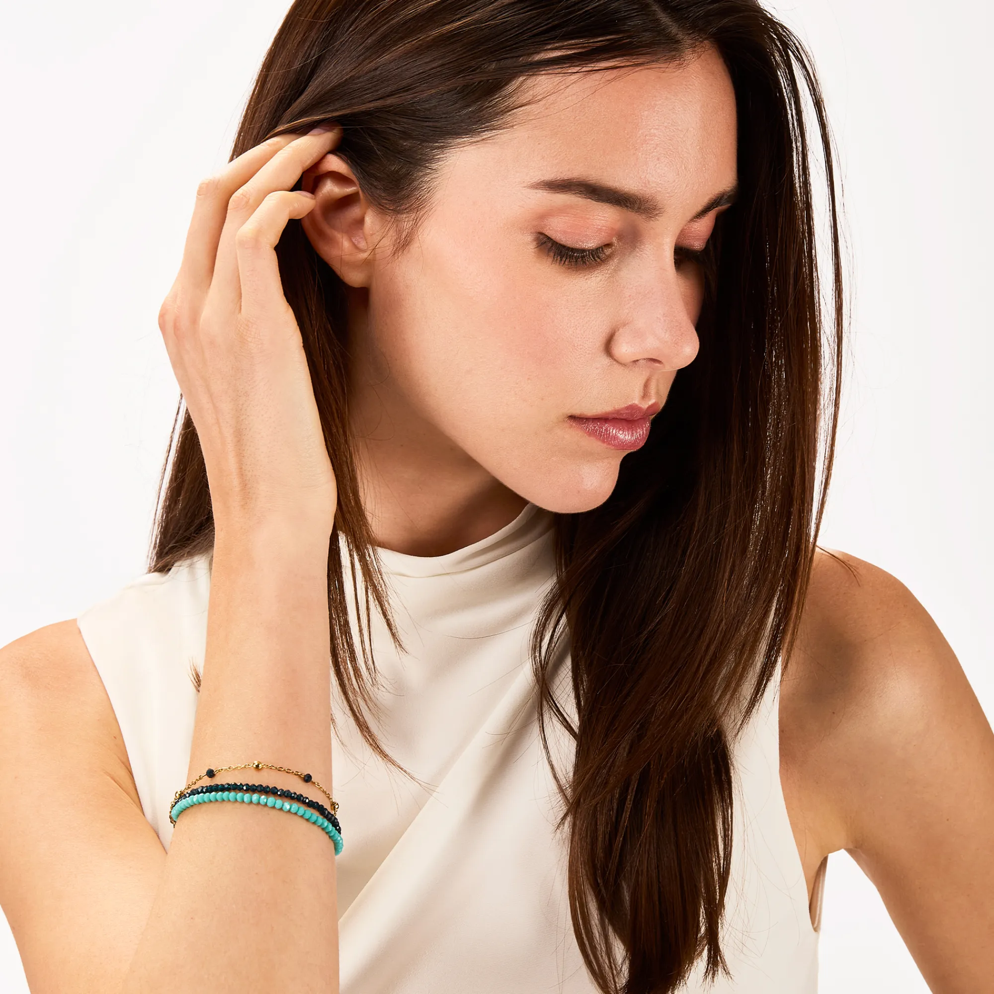 Donna Breil Bracciali-MAGNETICA SYSTEM-ELEMENTO SMALL AQUA BRACCIALE