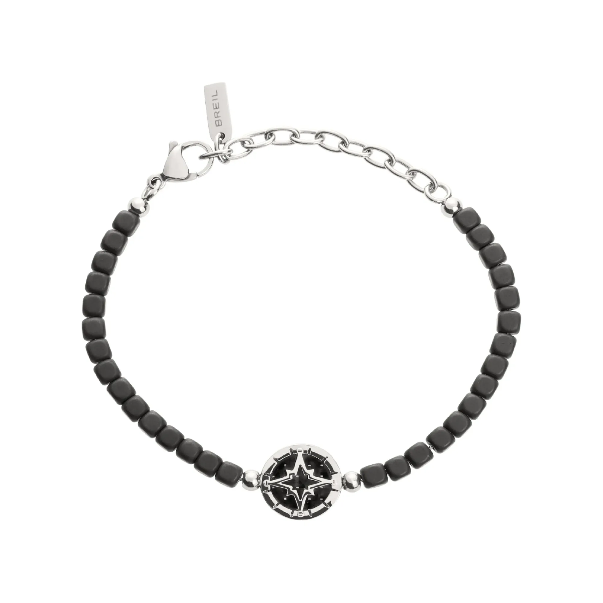 Uomo Breil Bracciali-MAST-BRACCIALE IN ACCIAIO ED EMATITE