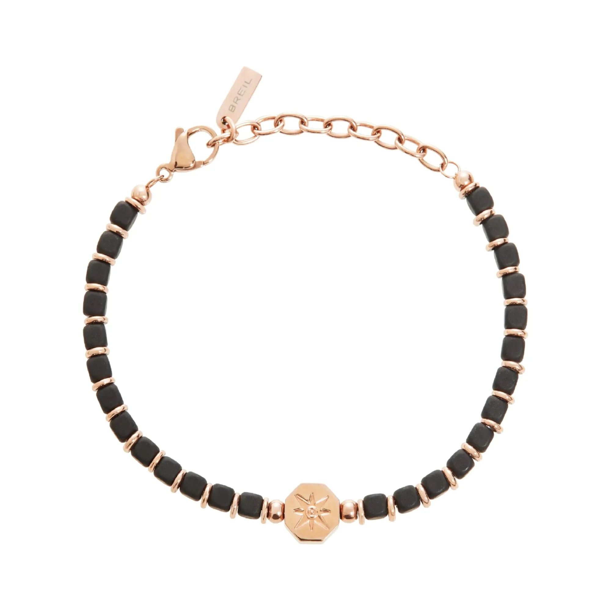 Uomo Breil Bracciali-MAST-BRACCIALE IN ACCIAIO IP ROSE ED EMATITE