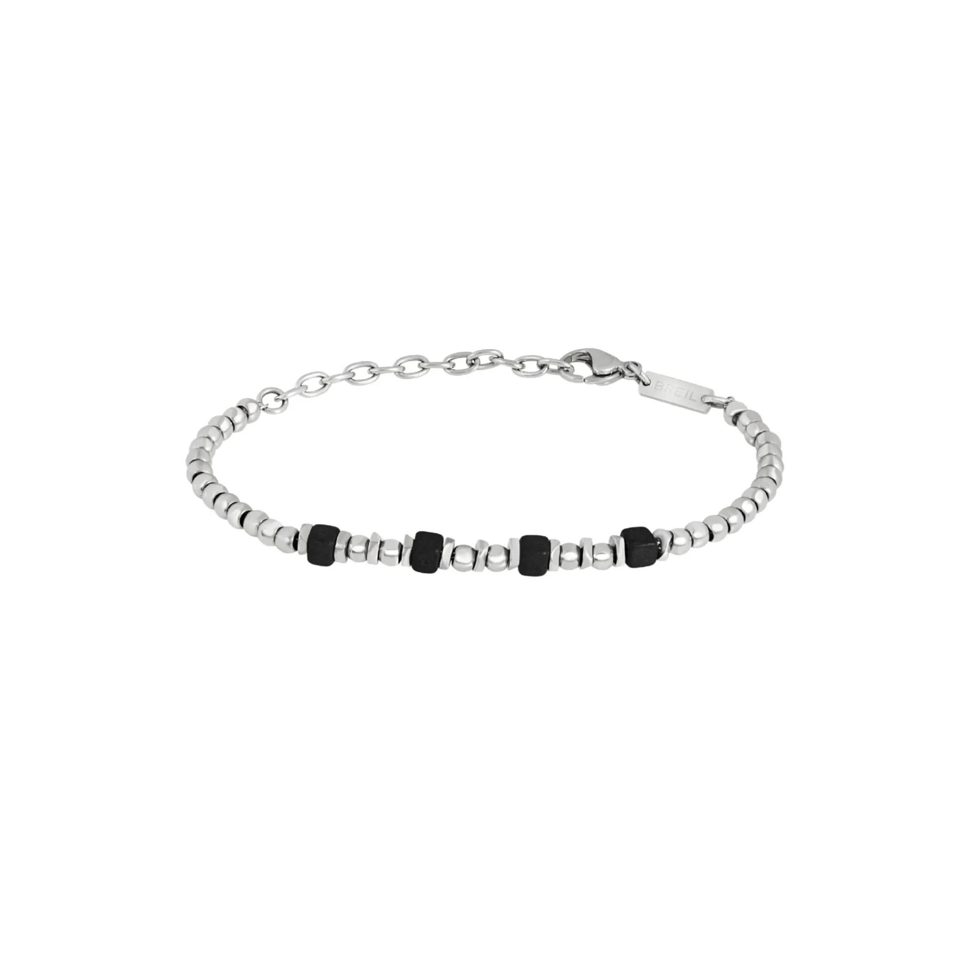 Uomo Breil Bracciali|Mixology-MIXOLOGY-BRACCIALE IN ACCIAIO E CERAMICA GRECA