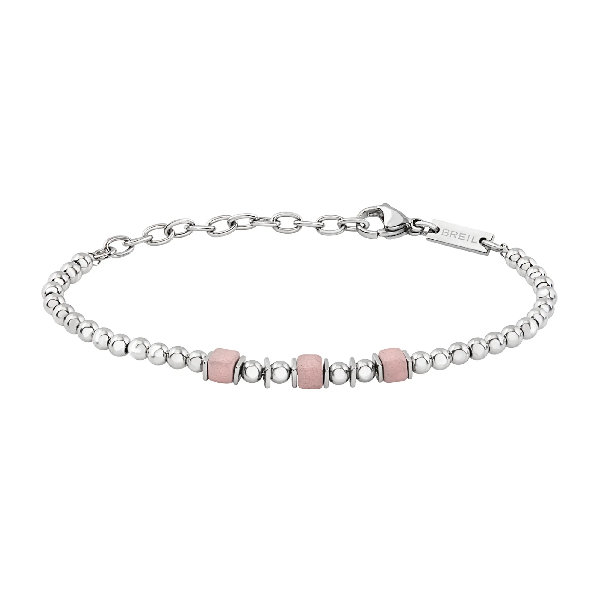 Uomo Breil Bracciali|Mixology-MIXOLOGY-BRACCIALE IN ACCIAIO E CERAMICA GRECA