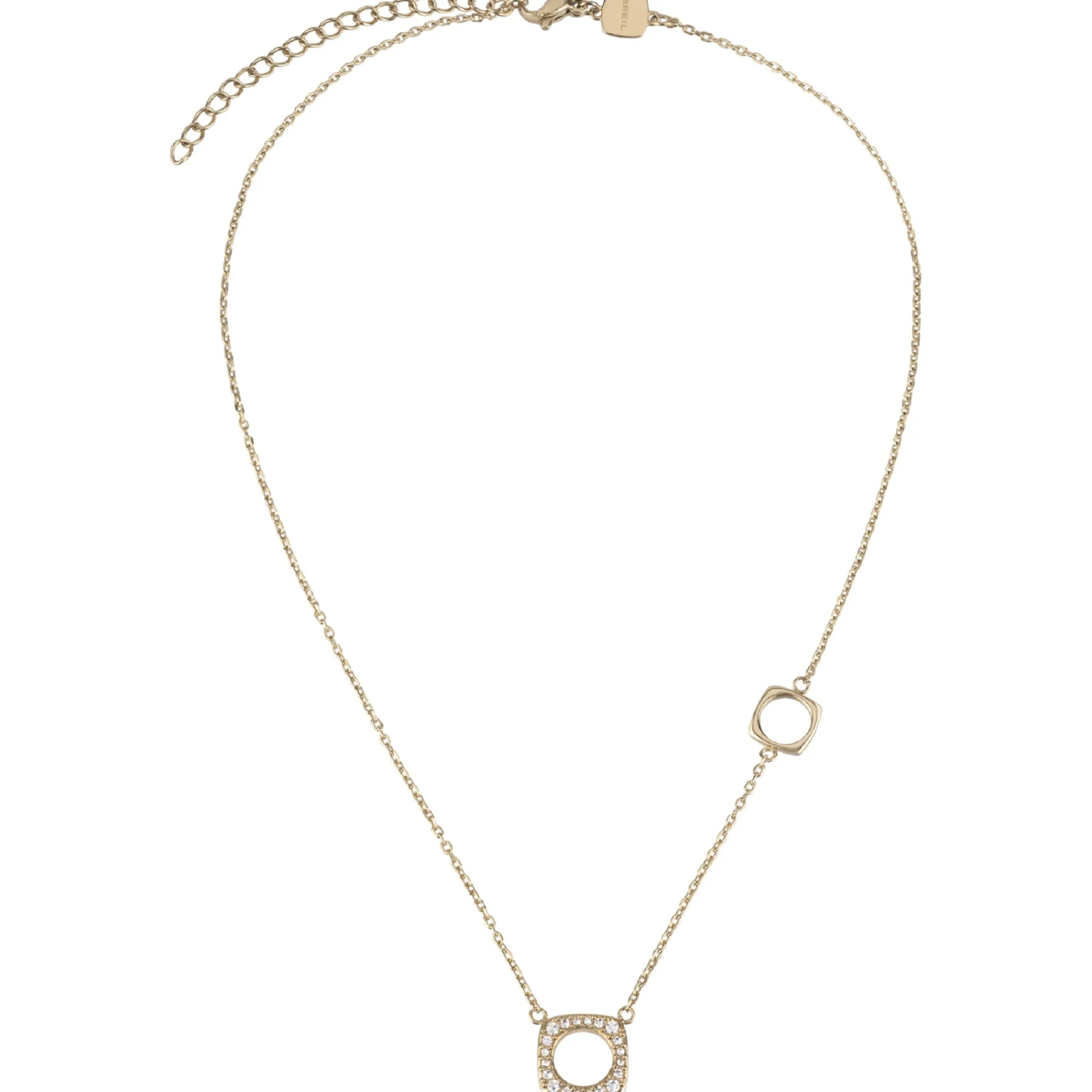 Donna Breil Collane-NEW TETRA-SET DI 2 COLLANE IN ACCIAIO IP GOLD