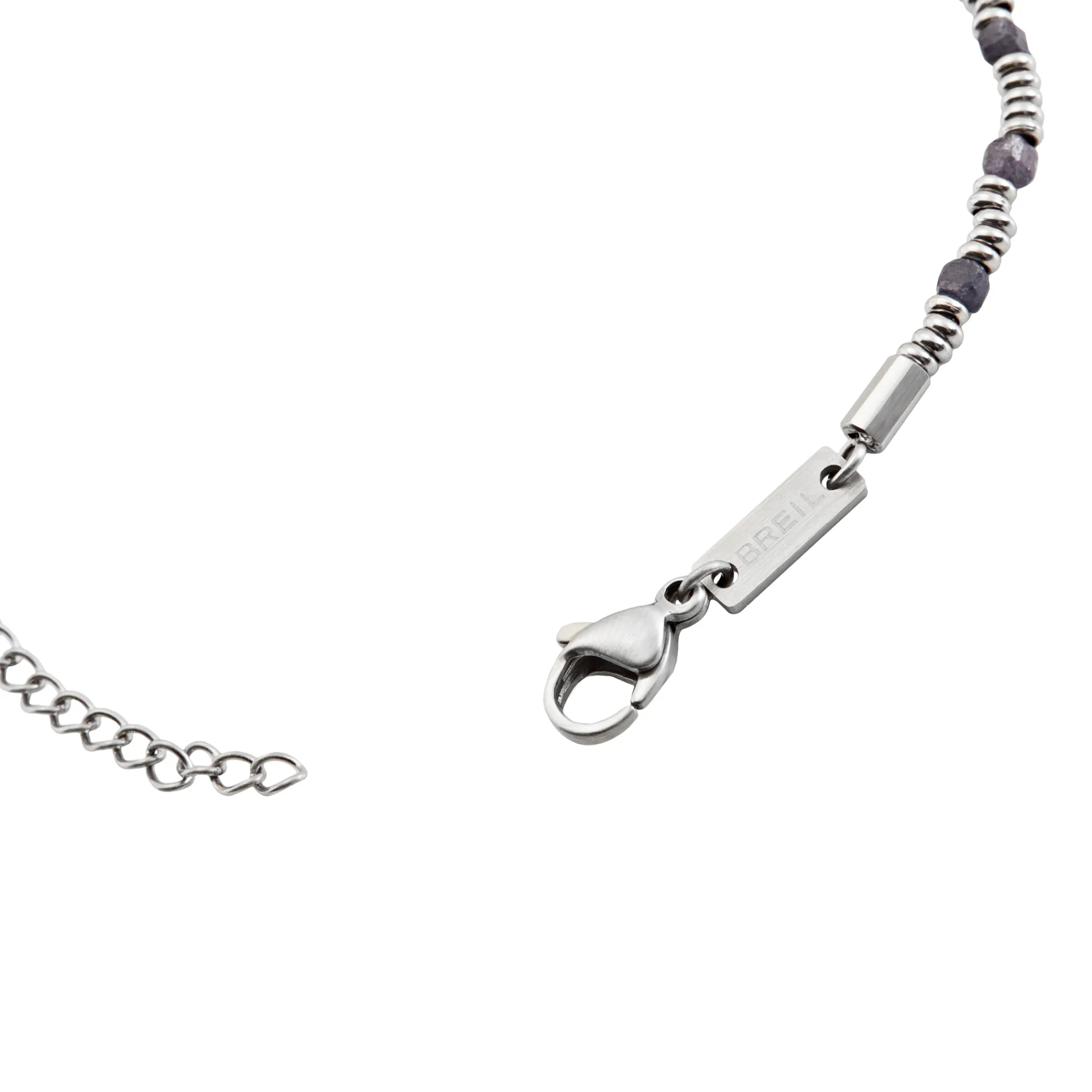 Uomo Breil Bracciali|Idee Regalo Per Lui-PRIAM-BRACCIALE IN ACCIAIO E RADICE DI ZAFFIRO