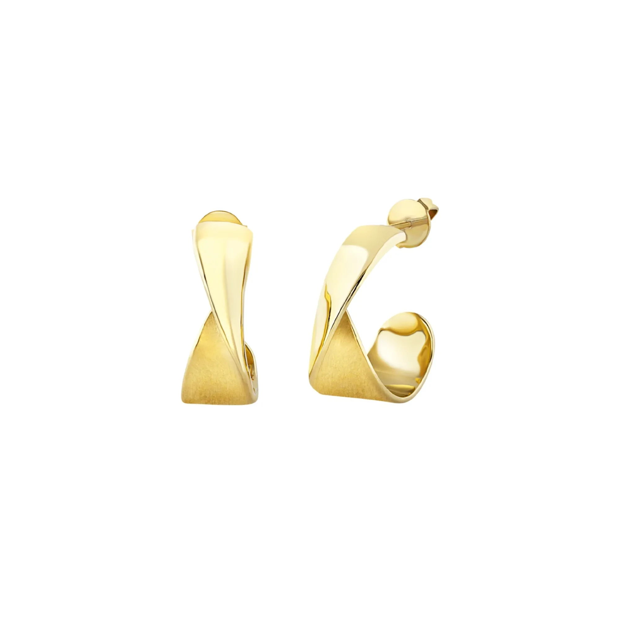 Donna Breil Orecchini|Retwist-RETWIST-ORECCHINI IN ACCIAIO BILUX IP GOLD