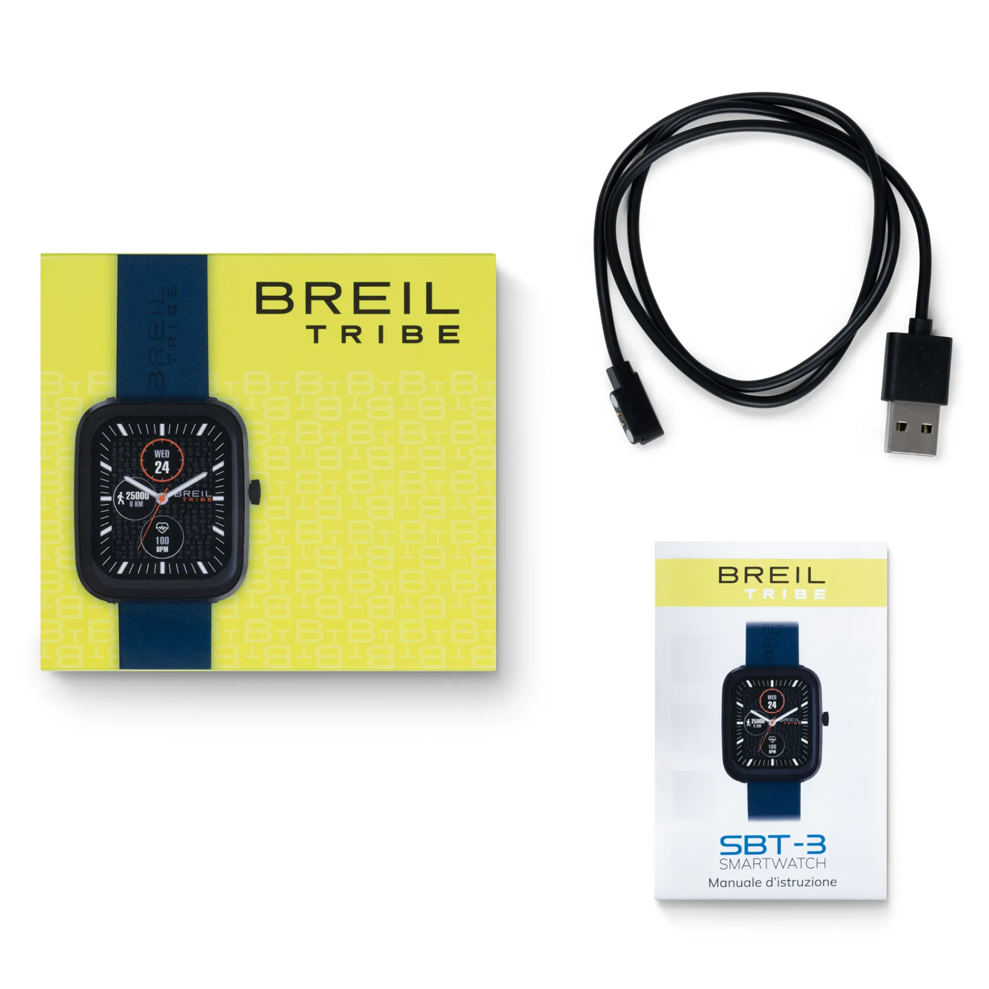 Uomo Breil Smartwatch|Idee Regalo Per Lui-SBT-3-SMARTWATCH UNISEX CON DOPPIO CINTURINO
