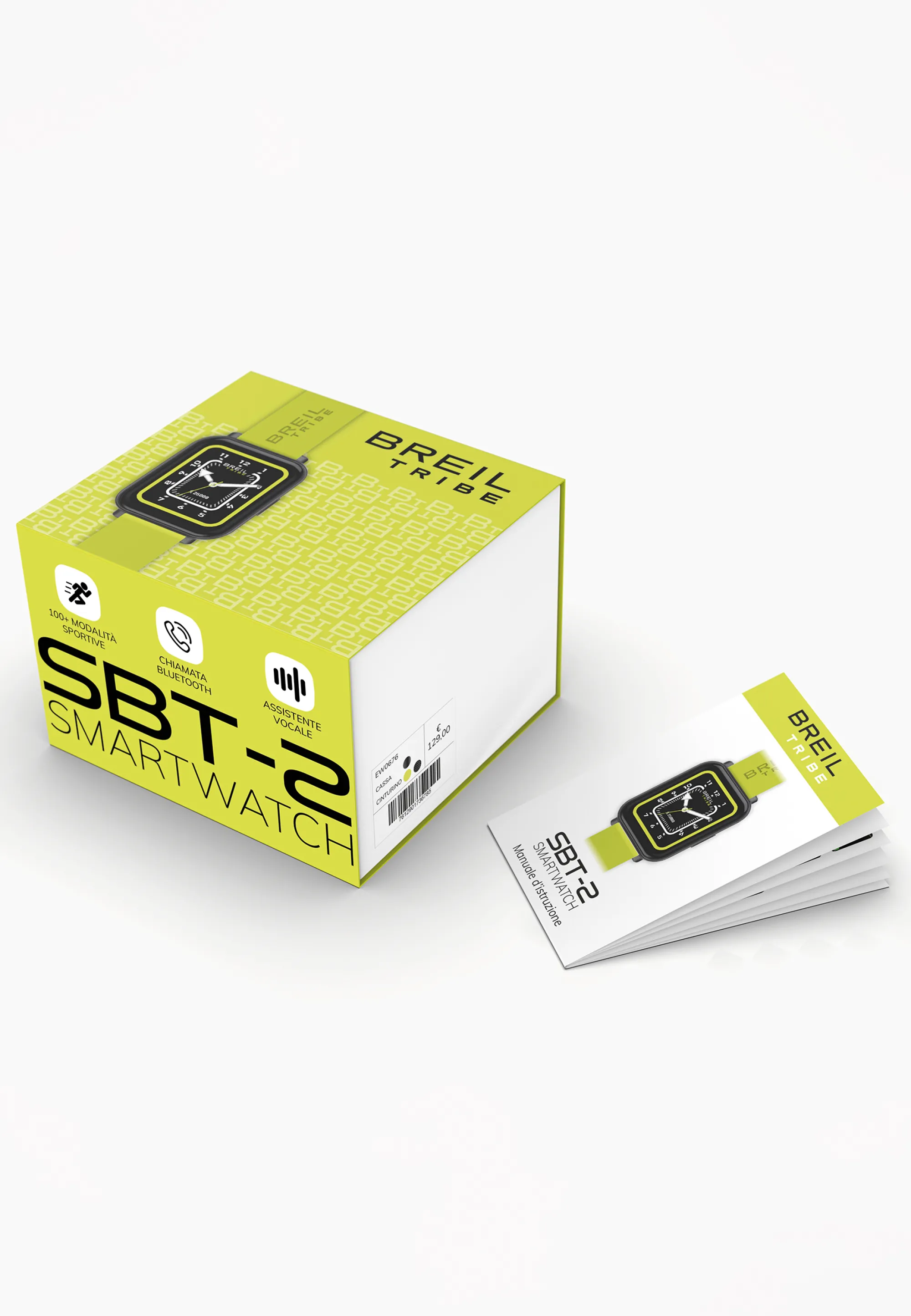 Donna Breil Smartwatch|Idee Regalo Per Lui-SBT-2-SMARTWATCH UNISEX CON DOPPIO CINTURINO 45MM