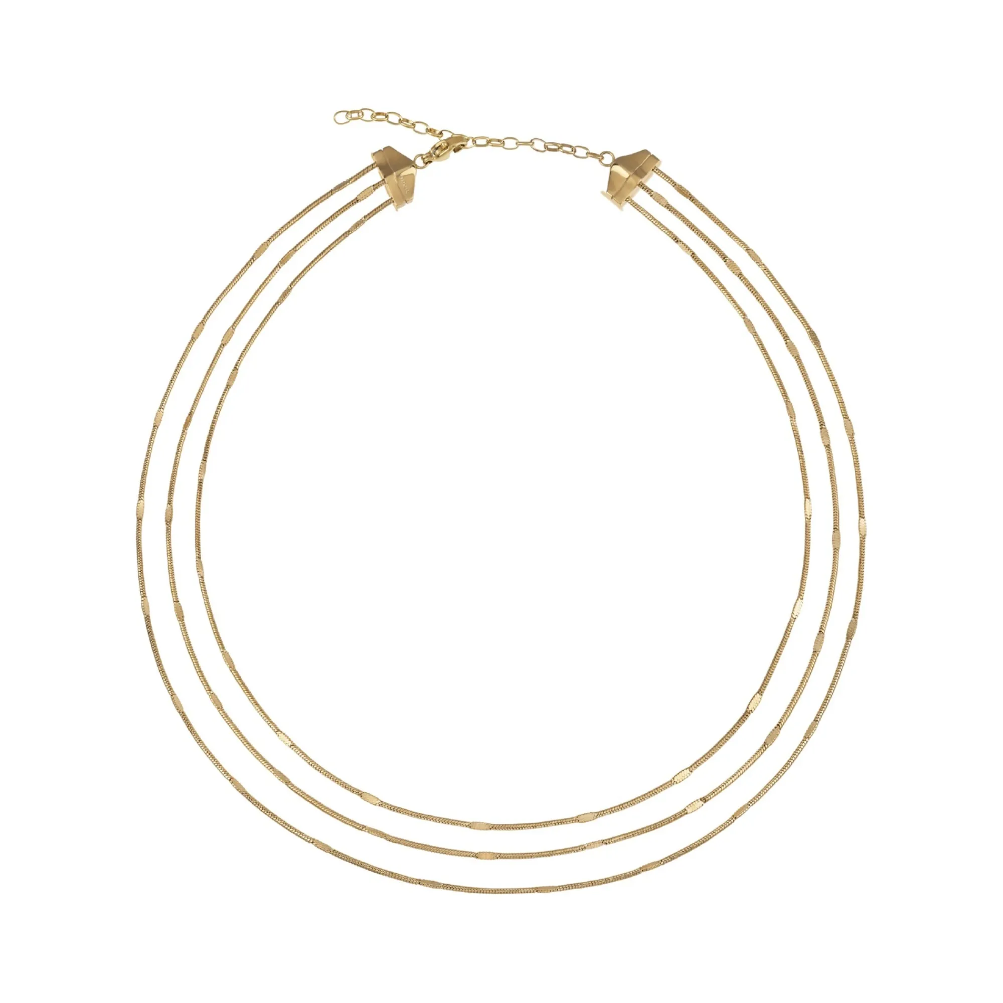 Donna Breil Collane-SINUOUS-COLLANA IN ACCIAIO IP GOLD