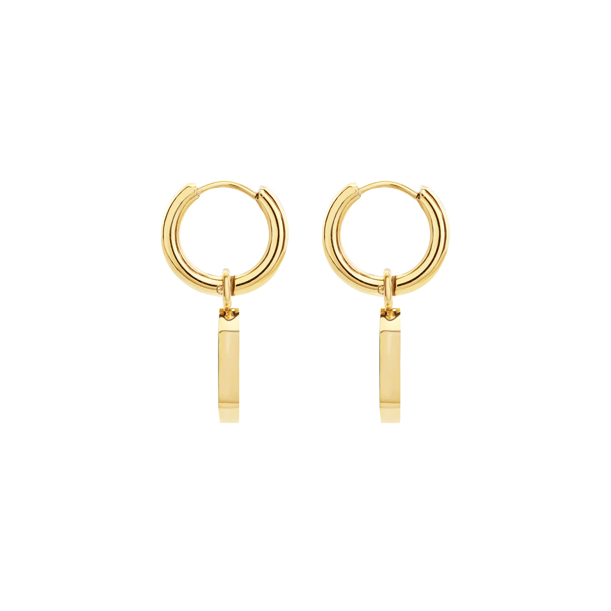Donna Breil Orecchini-STYLIZE-ORECCHINI IN ACCIAIO COLOR ORO E MALACHITE