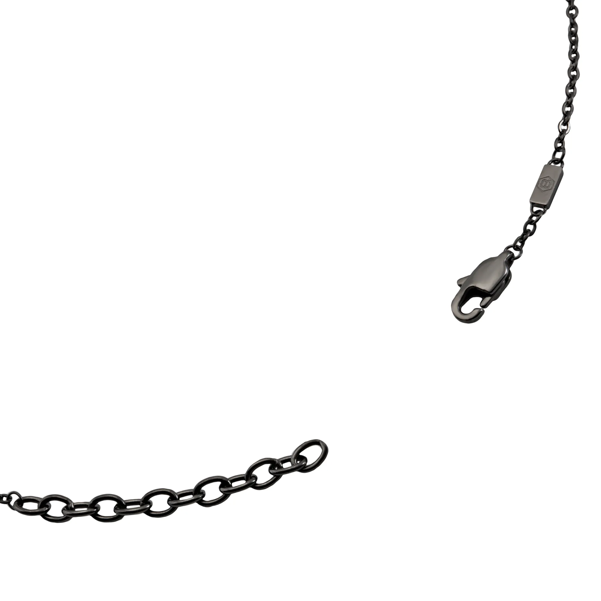 Uomo Breil Collane-TAG AND CROSS-COLLANA IN ACCIAIO COLOR GUN CON PENDENTE