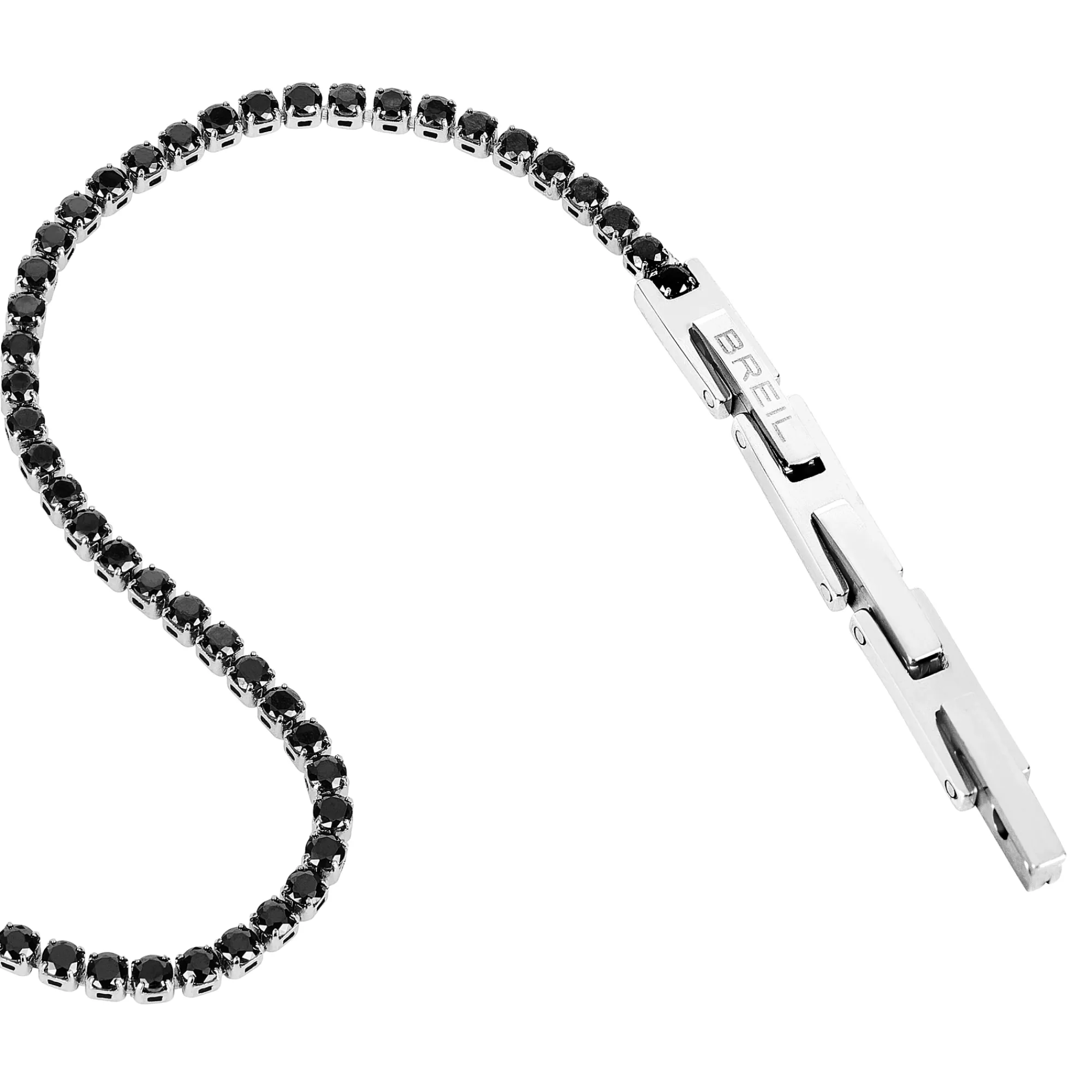 Donna Breil Bracciali-TENNIS-BRACCIALE TENNIS IN ACCIAIO E CUBIC ZIRCONIA