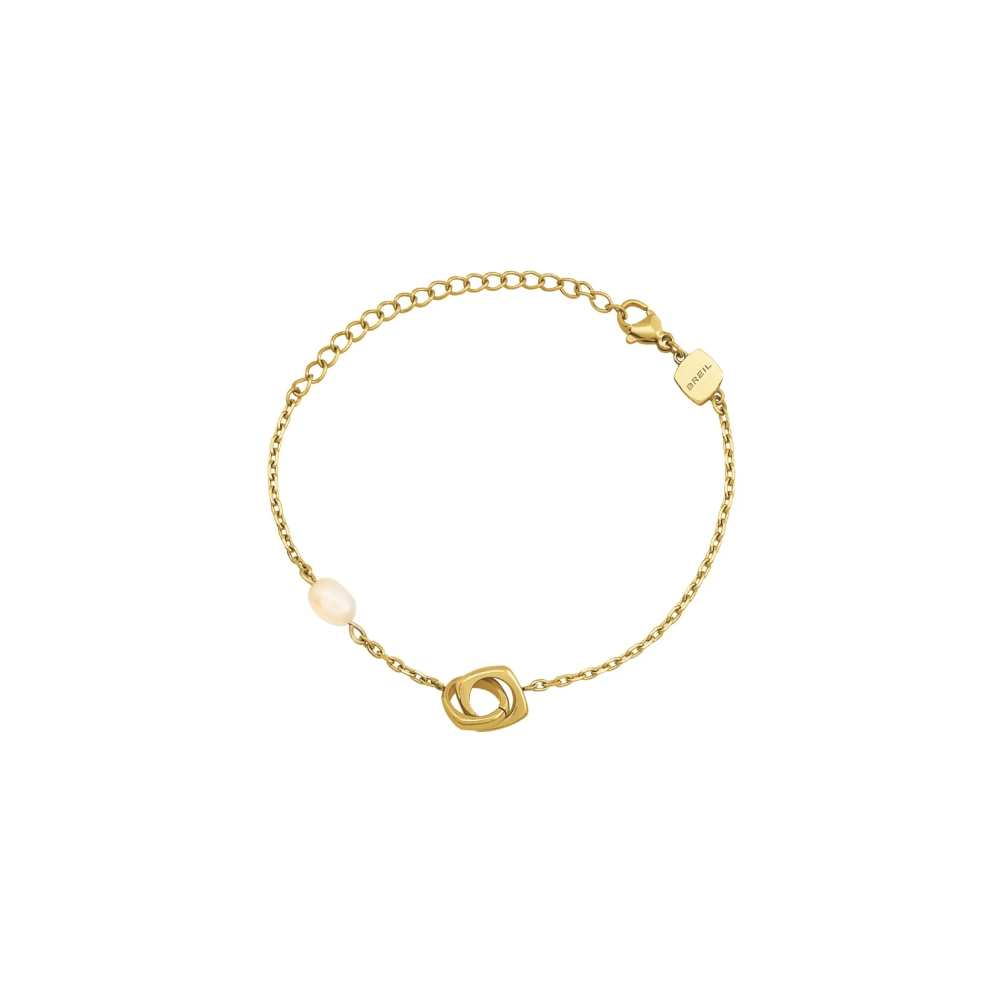Donna Breil Bracciali-TETRA-BRACCIALE IN ACCIAIO IP GOLD
