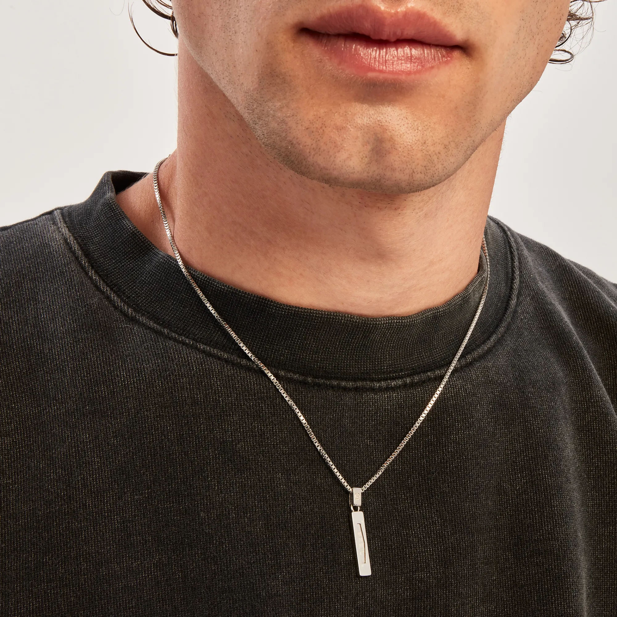 Uomo Breil Collane|Idee Regalo Per Lui-URBANCORE-COLLANA IN ACCIAIO CON PENDENTE